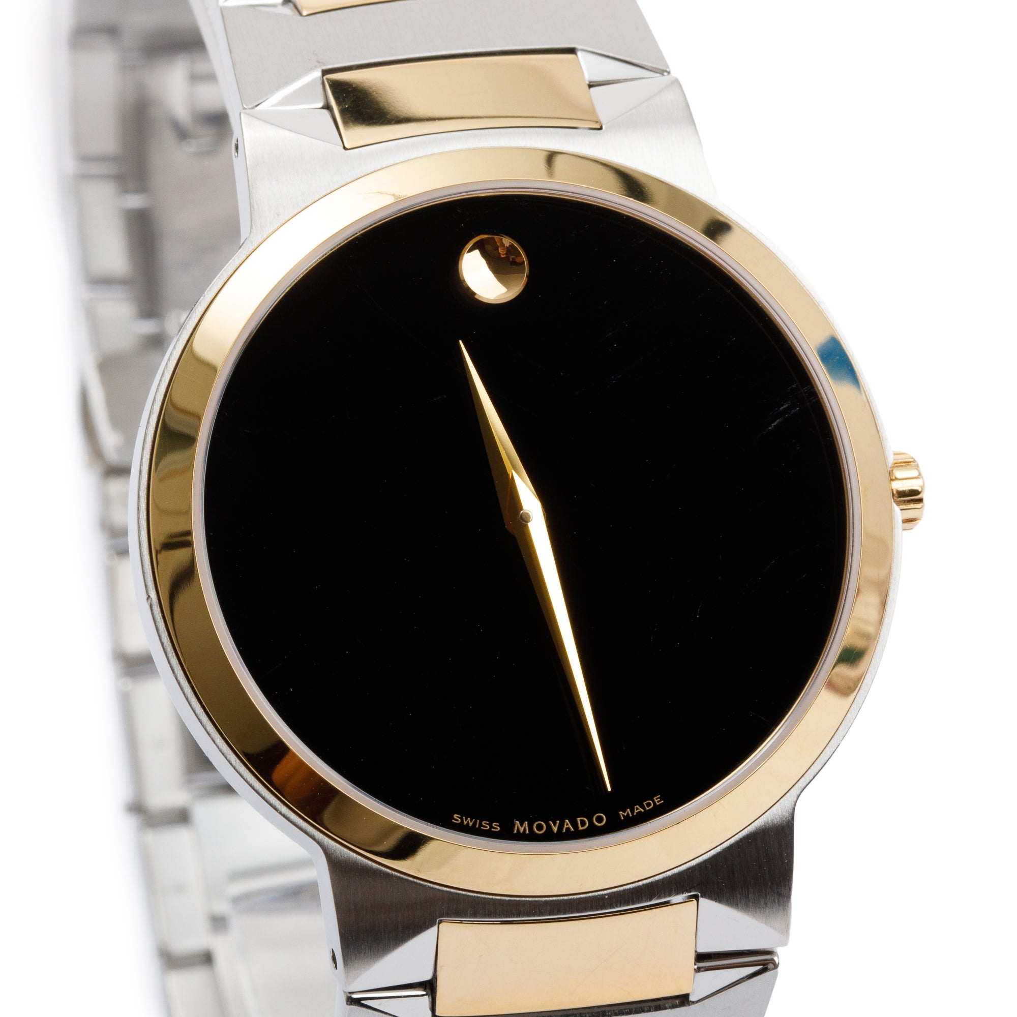 Movado Two Tone Stainless Steel 38 Mm Temo Watch Oliver Jewellery 