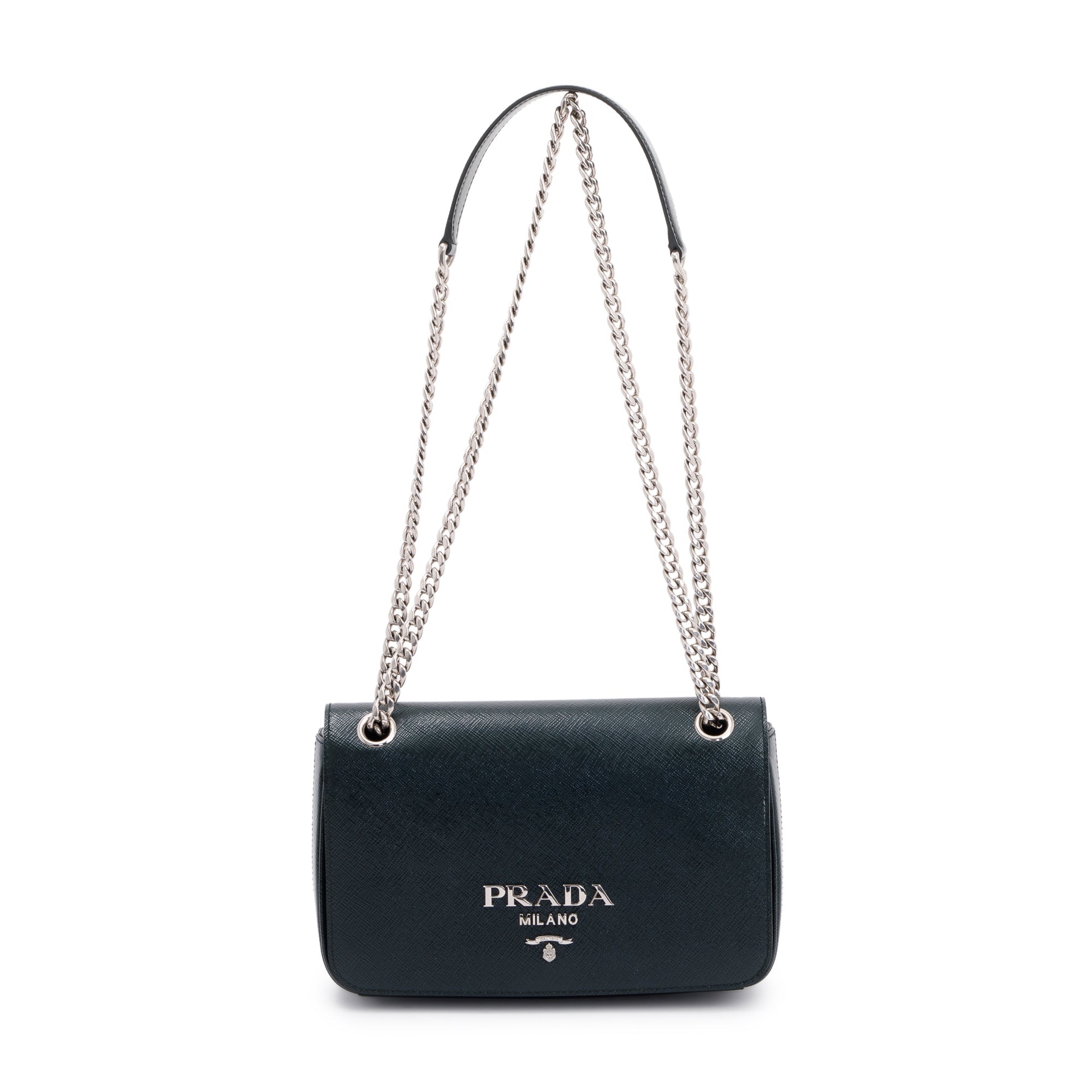 Prada Saffiano Vernice Leather Crossbody Bag