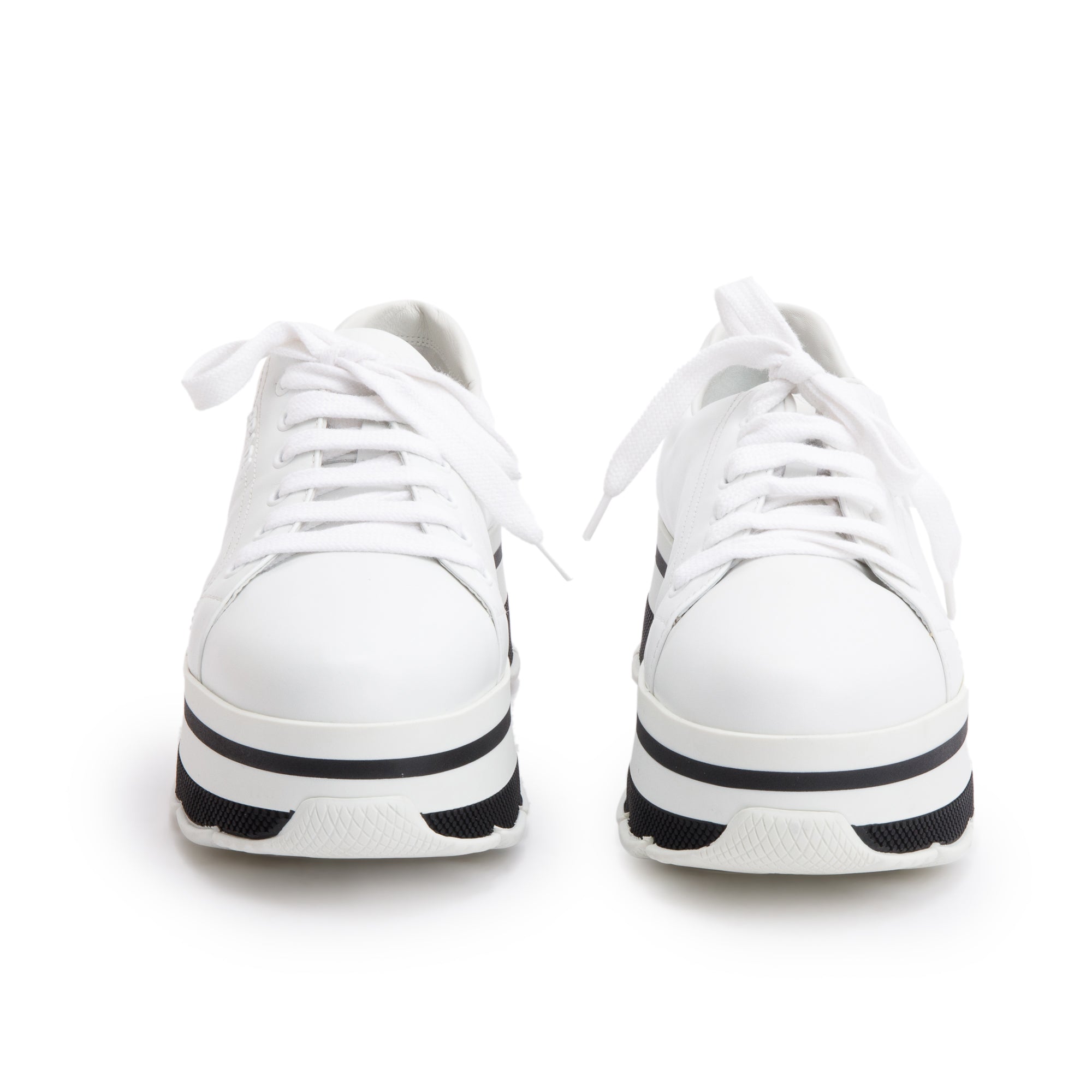 High platform sneakers white best sale