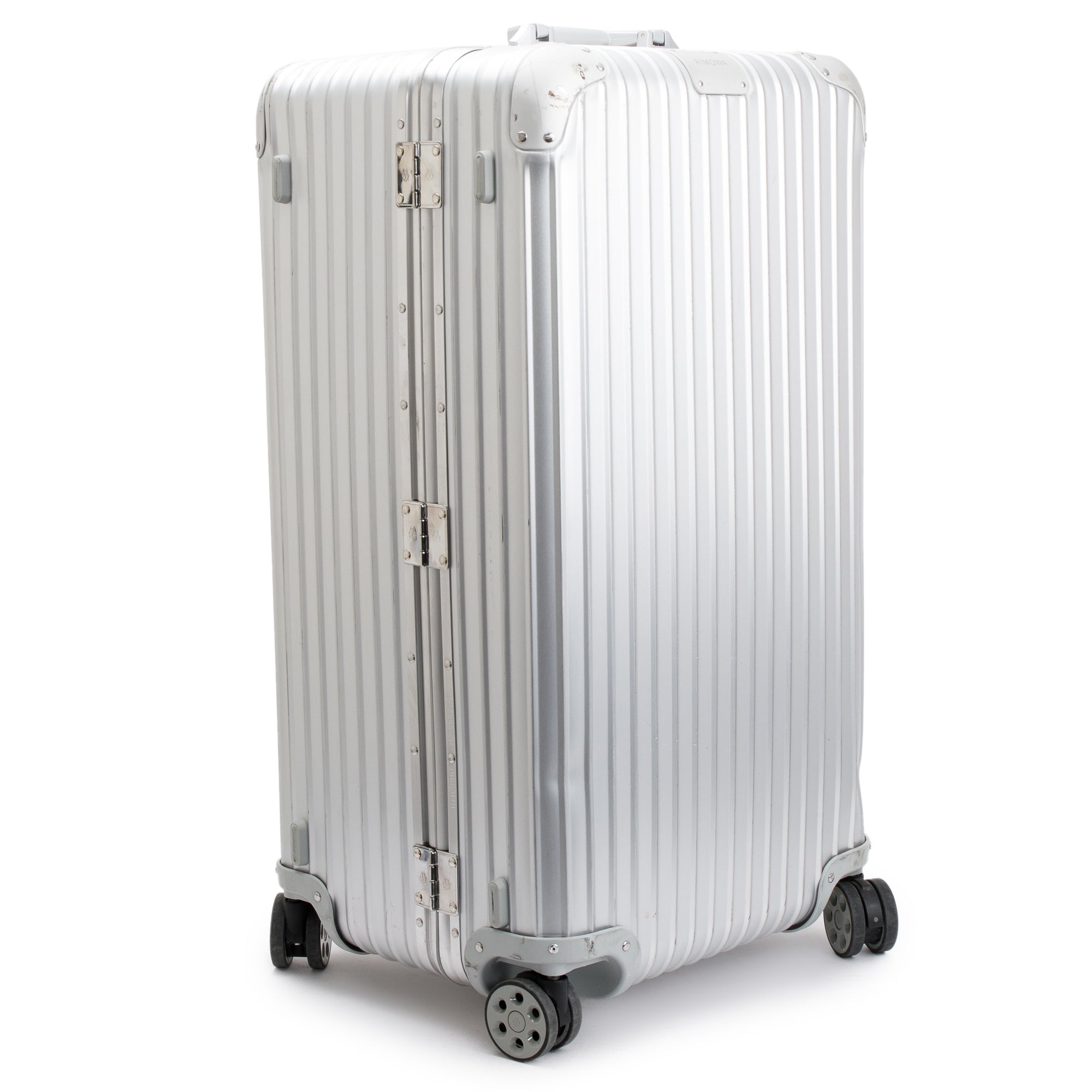 RIMOWA Grey Original Aluminum Suitcase Multi-Wheel Check-In M Luggage