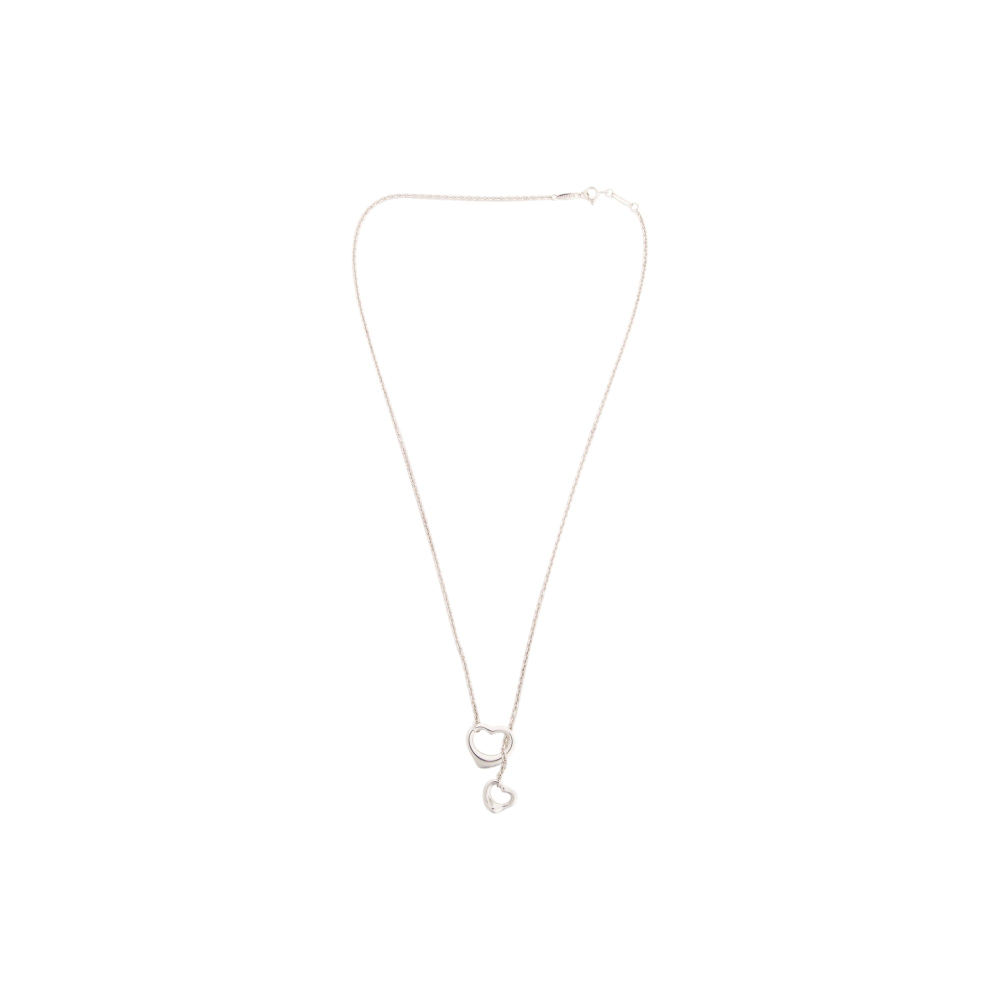 Tiffany & Co. Elsa Peretti Open Heart Lariat Necklace – Oliver Jewellery