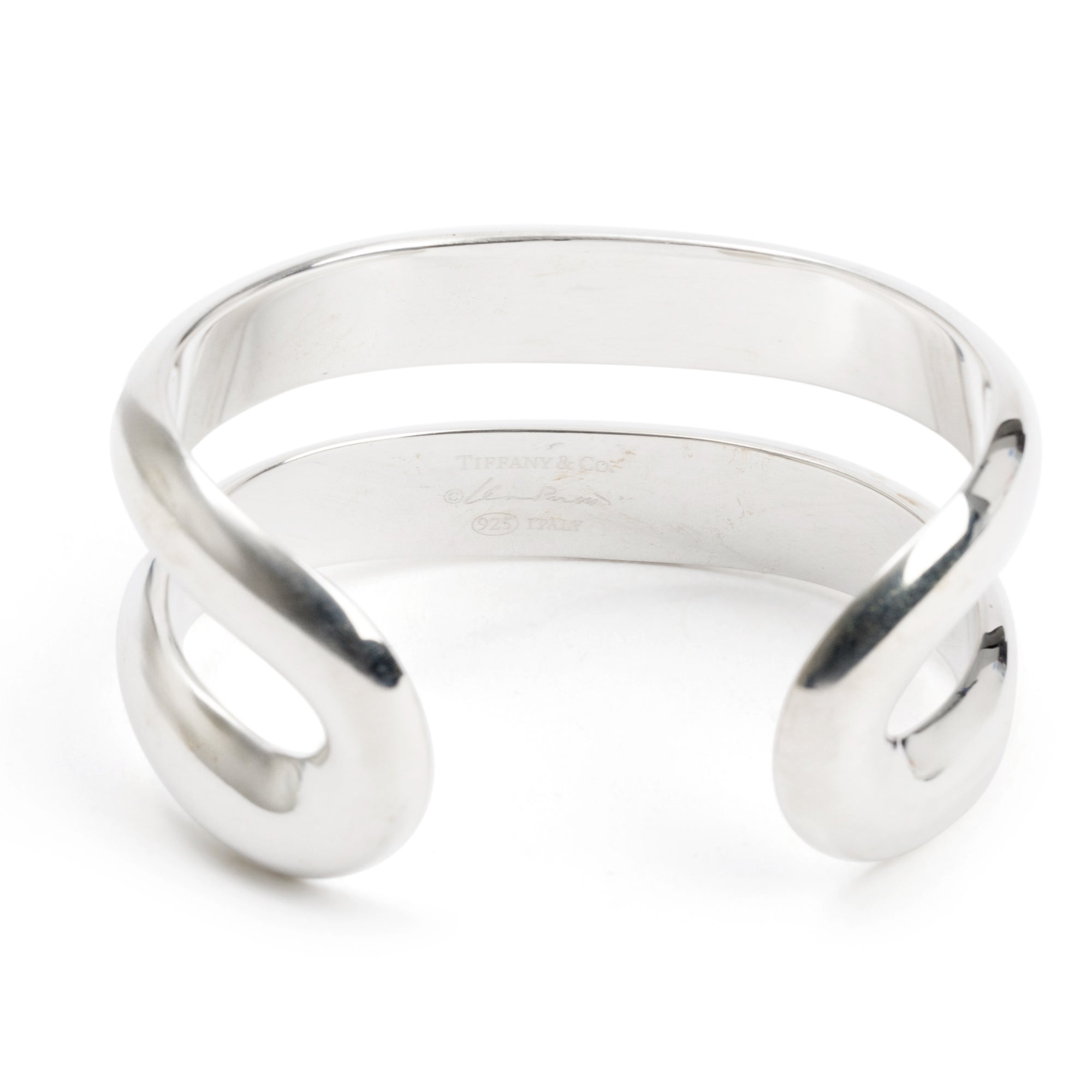 Tiffany & Co. Elsa Peretti Sterling Silver Open Center Cuff Bracelet