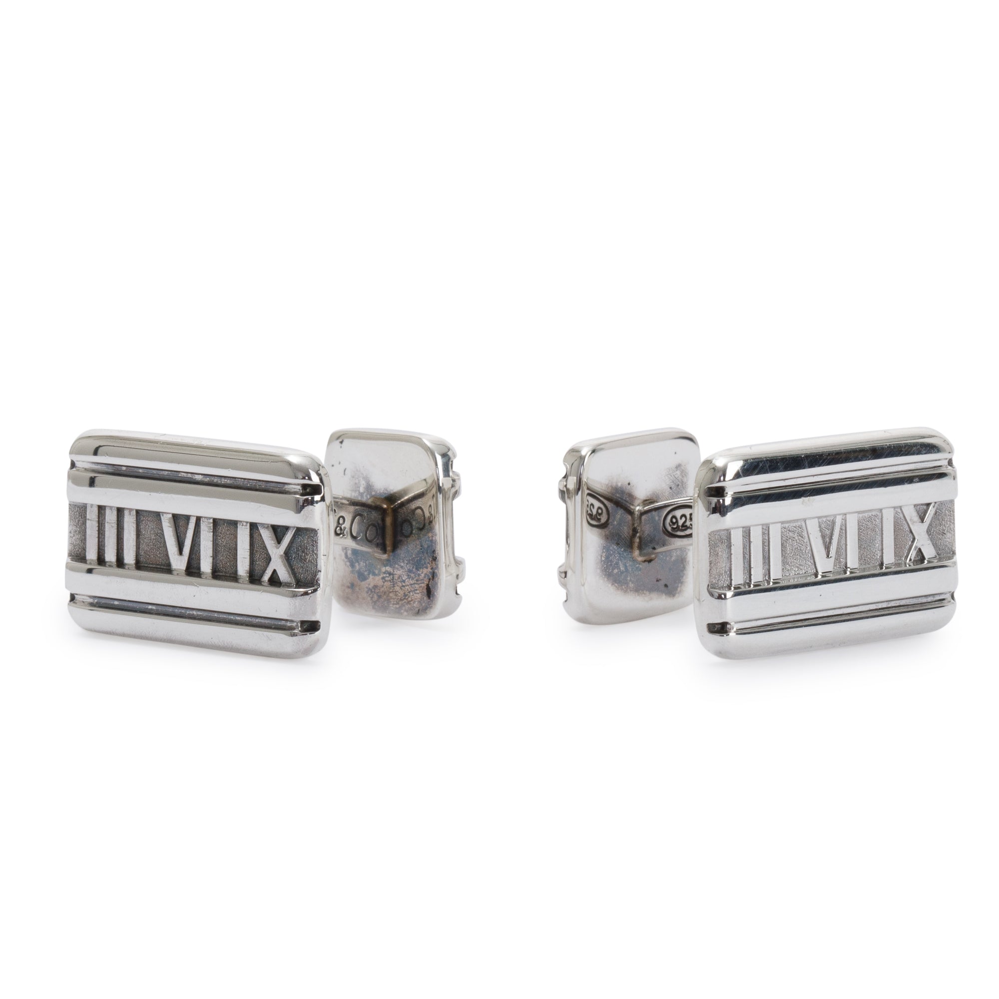Tiffany & Co. Sterling Silver Atlas Cufflinks – Oliver Jewellery