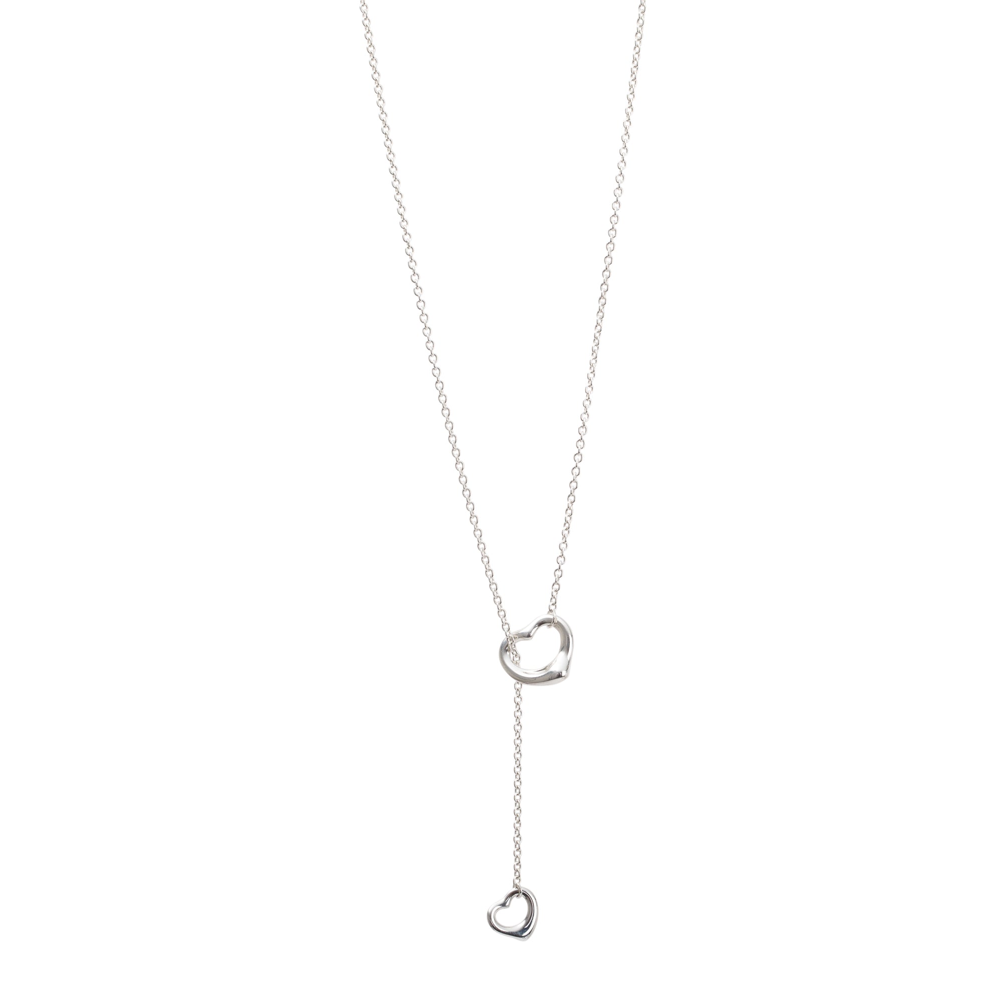 Tiffany & Co. Sterling Silver Elsa Peretti Open Heart Lariat – Oliver ...