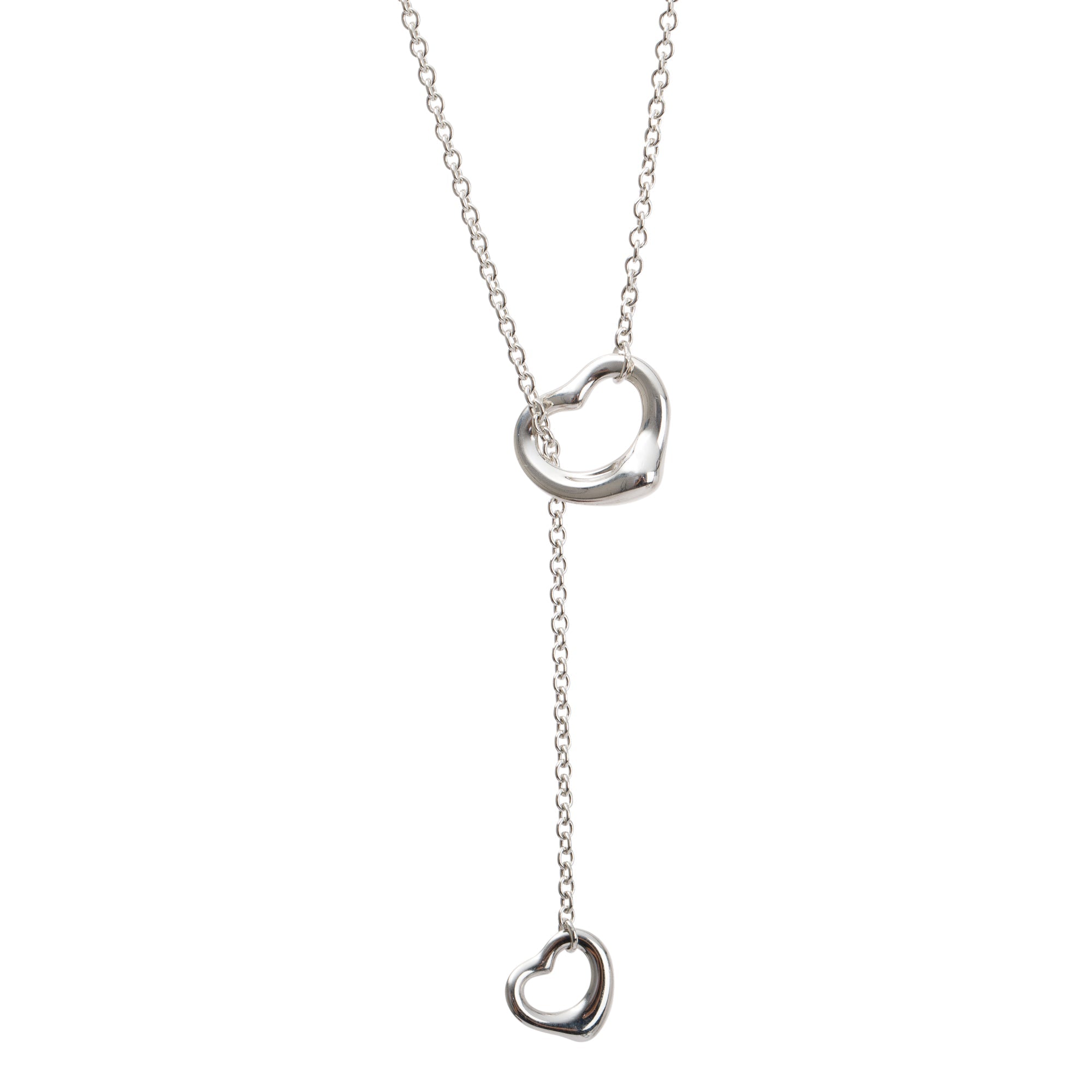 Tiffany & Co. Sterling Silver Elsa Peretti Open Heart Lariat – Oliver ...