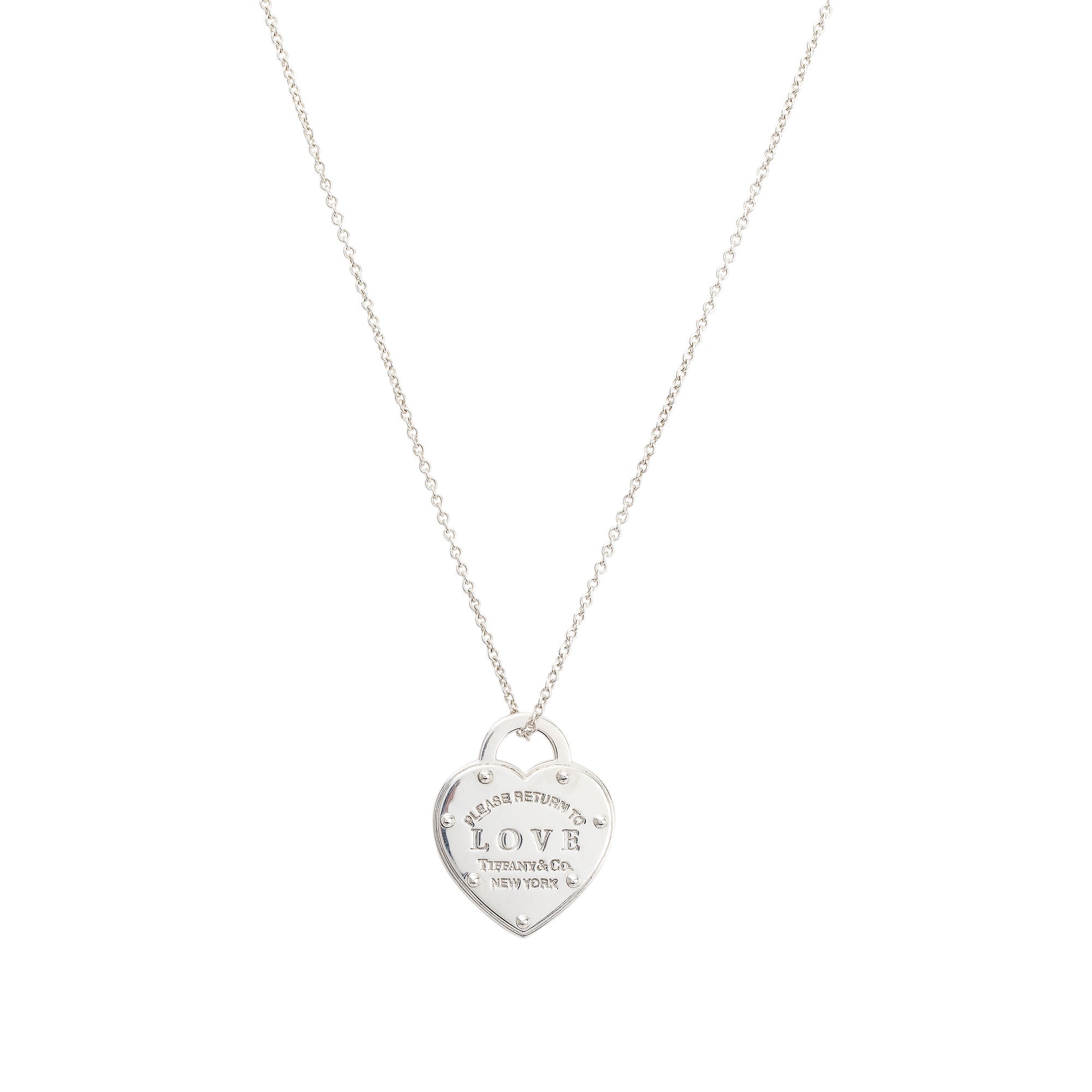 Return to Tiffany Love Lock Necklace @ Silver - Necklace in Hong Kong