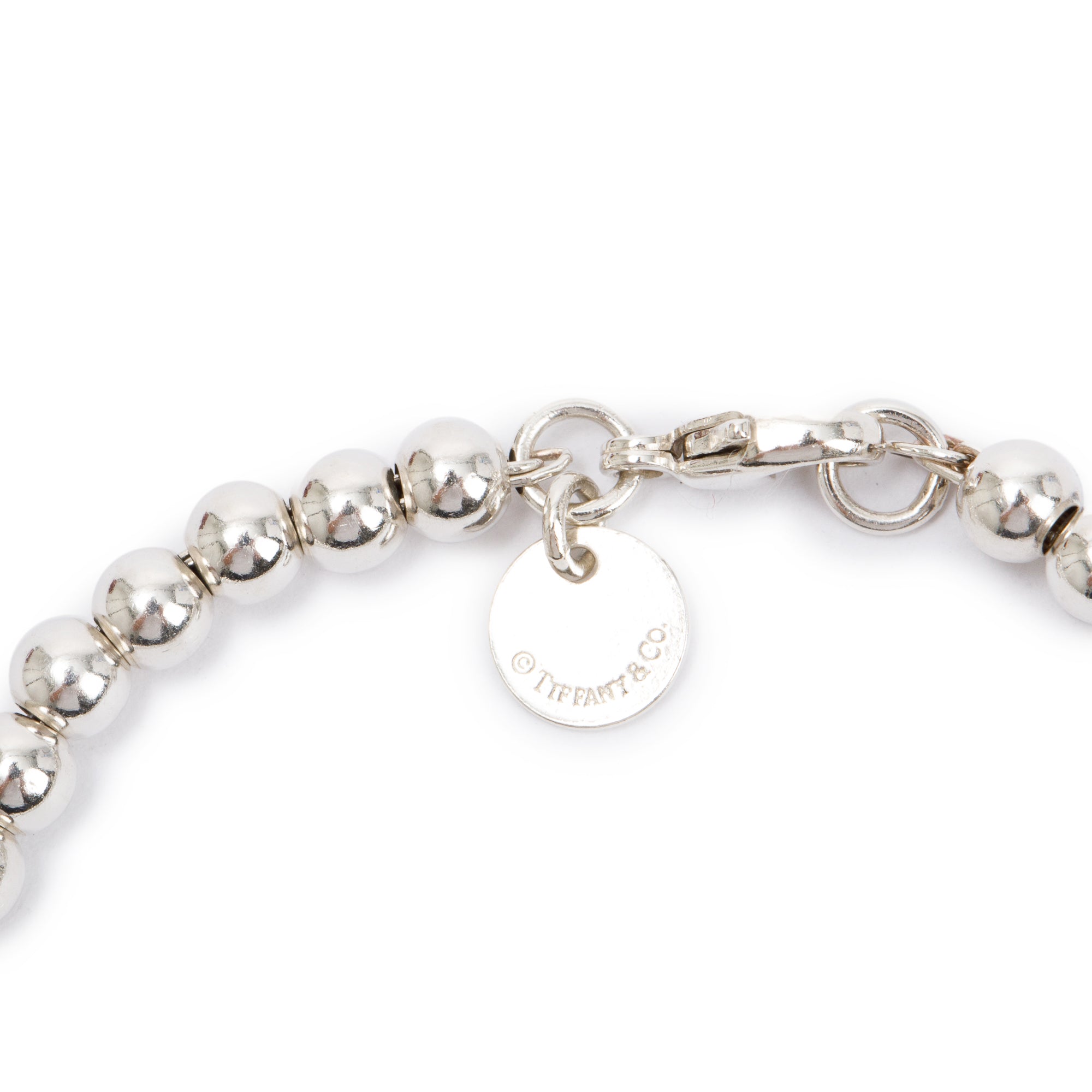 Return to Tiffany® Heart Tag Bead Bracelet in Silver