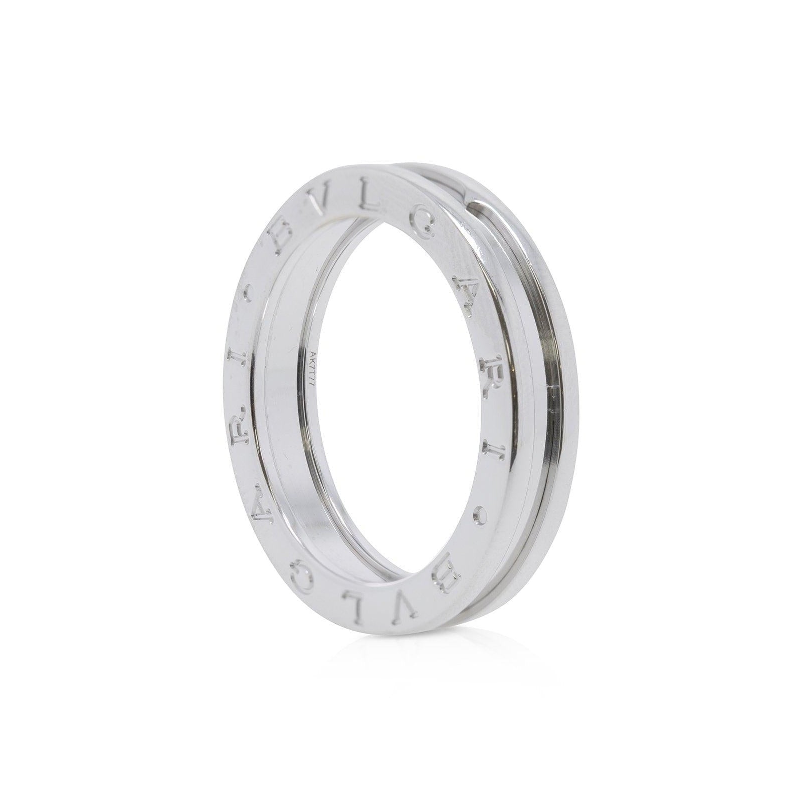 BVLGARI 18k White Gold B.Zero1 One-Band Ring – Oliver Jewellery