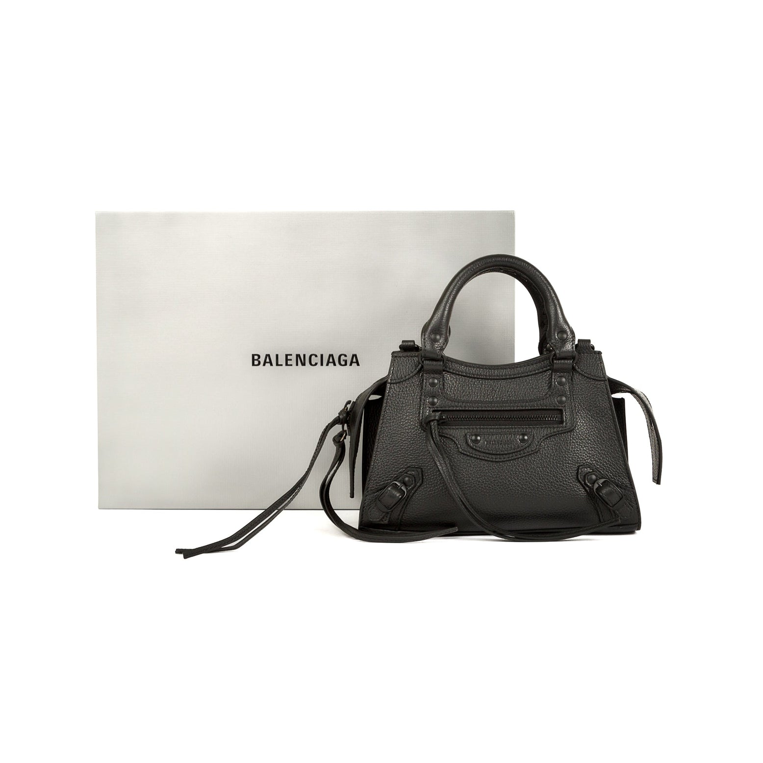 Balenciaga Lunch Box Mini Leather Case Bag in Blue  Lyst