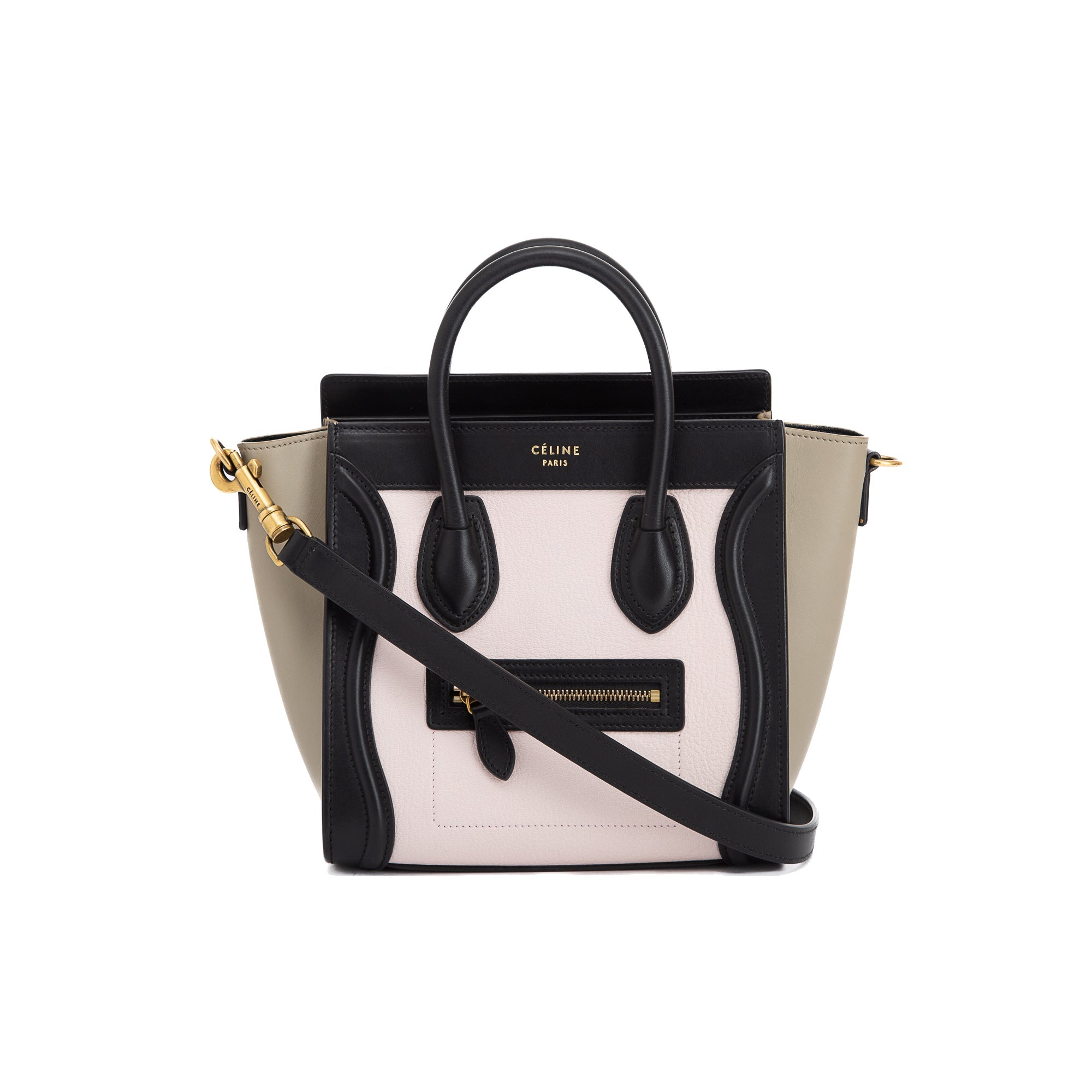 celine nano luggage tricolor