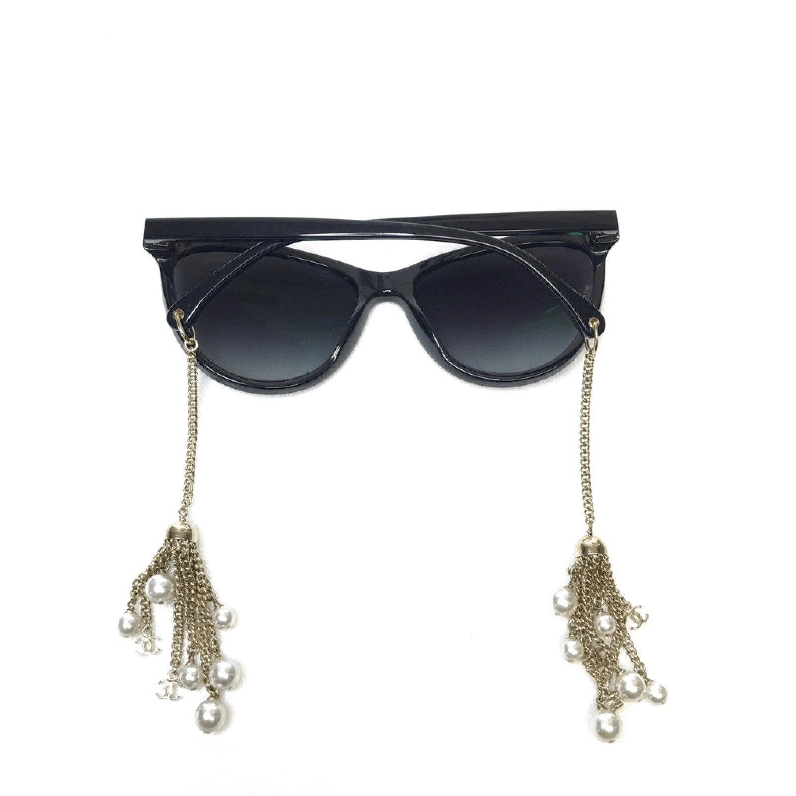 NEW CHANEL PAPILLON PEARL SUNGLASSES 4262 METAL PEARL SUNGLASSES Silvery  ref.1162086 - Joli Closet