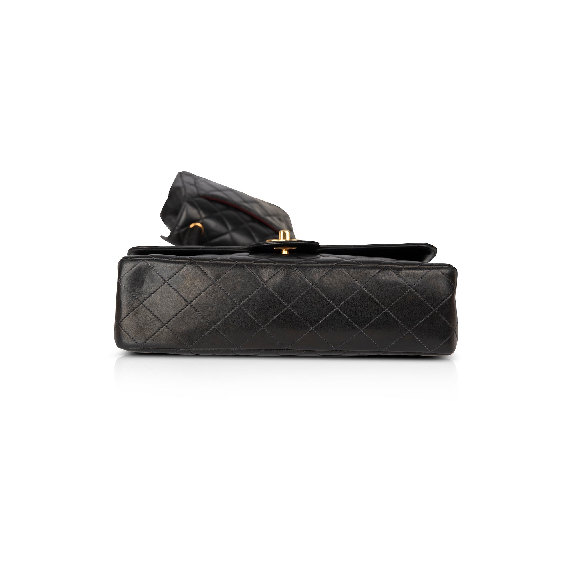 Chanel Vintage Black Quilted Lambskin Kelly Flap Bag Set – Oliver