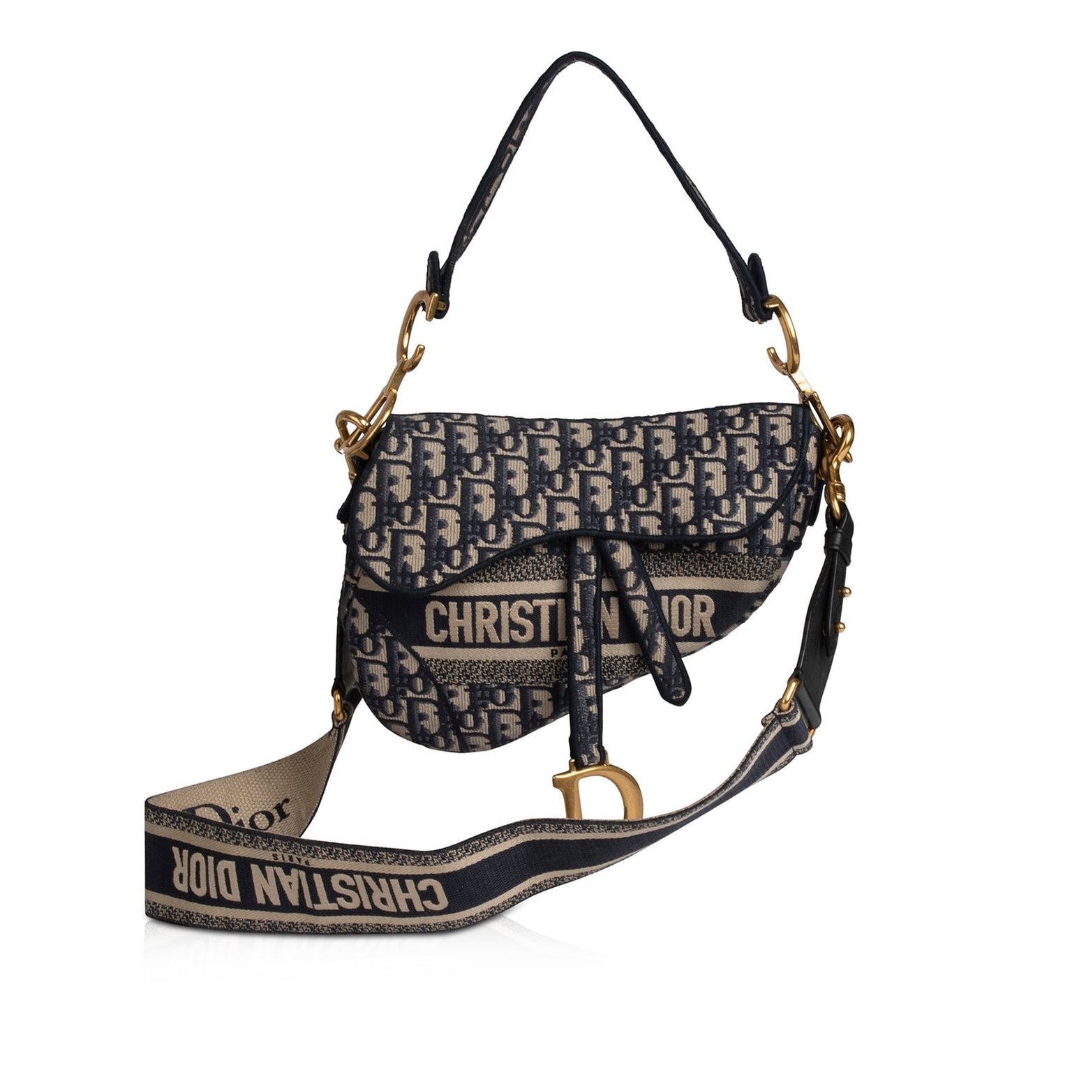 TÚI Dior Women Saddle Soft Bag Beige and Black Dior Oblique Jacquard