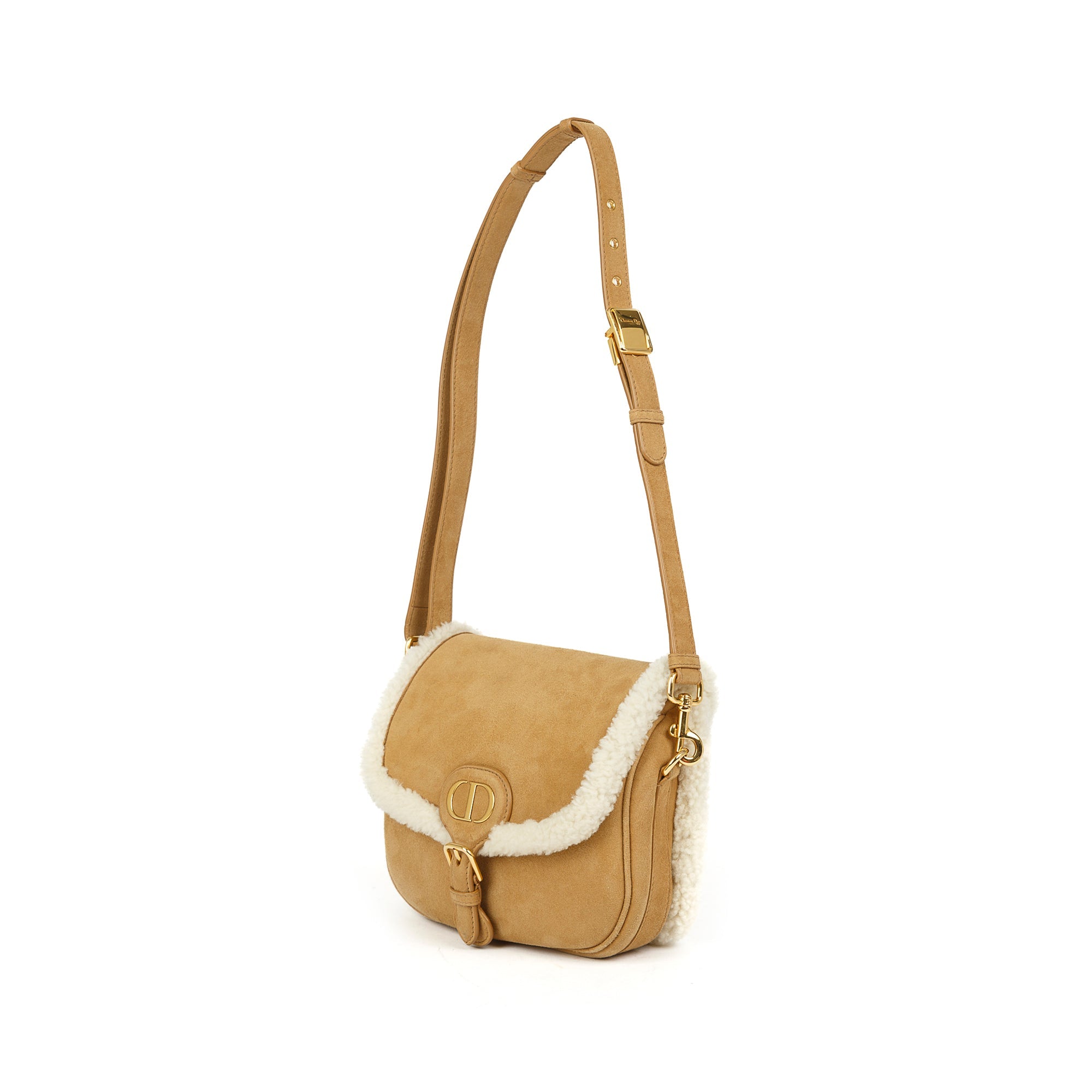 Christian Dior 2020 Small Shearling Bobby Crossbody Bag - Neutrals Crossbody  Bags, Handbags - CHR242566