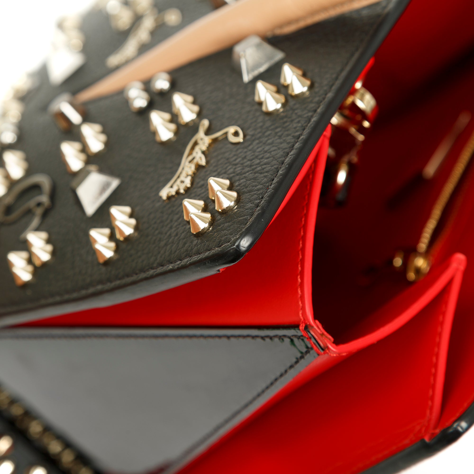 Christian louboutin discount purse with spikes