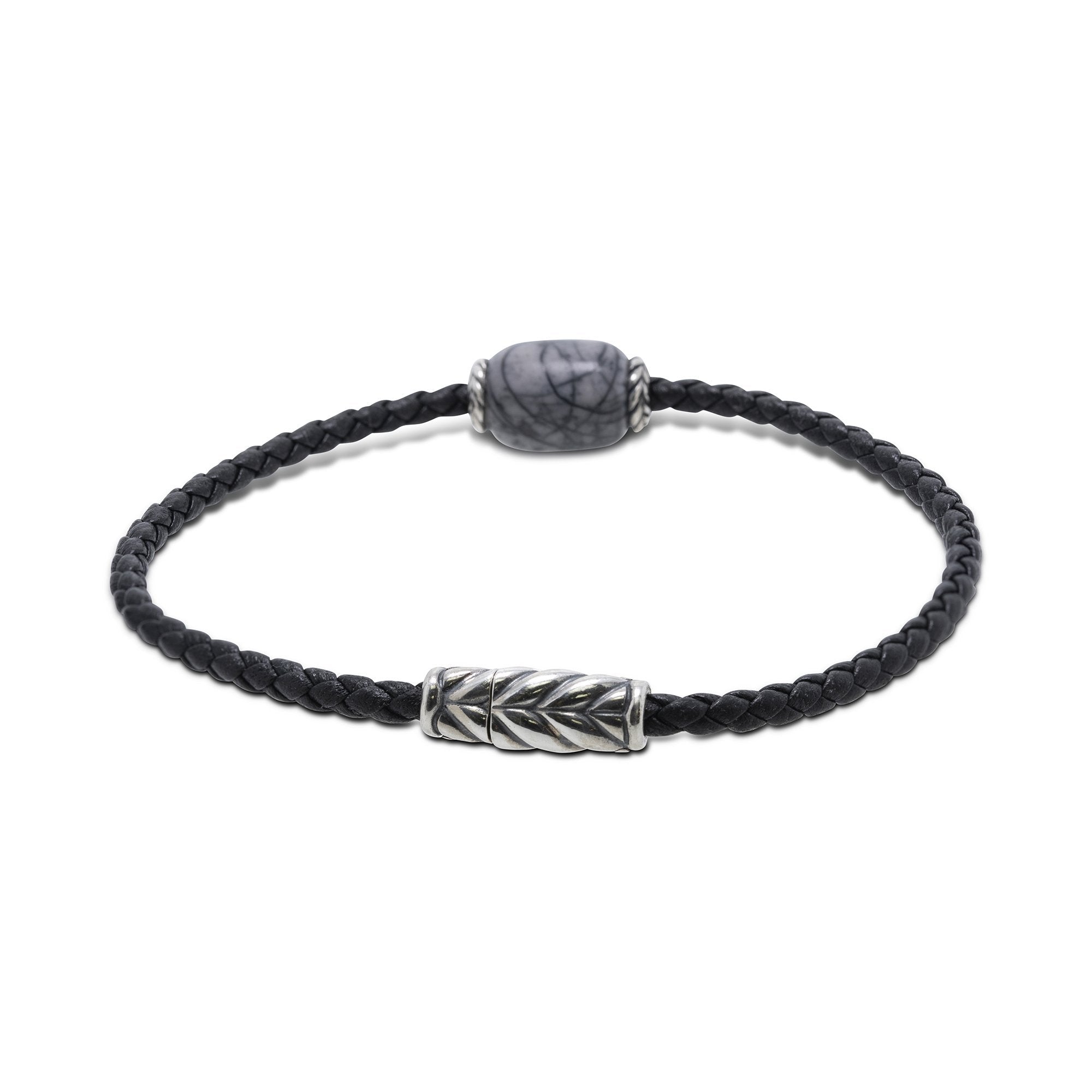 David Yurman Ojime Leather Bracelet with Meteorite – Oliver Jewellery