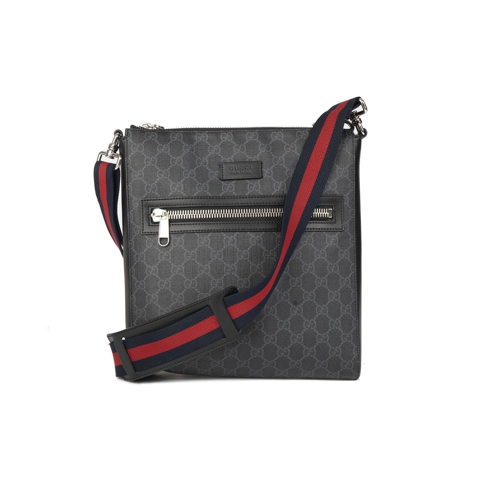 Gucci Black GG Supreme Messenger Bag – Oliver Jewellery