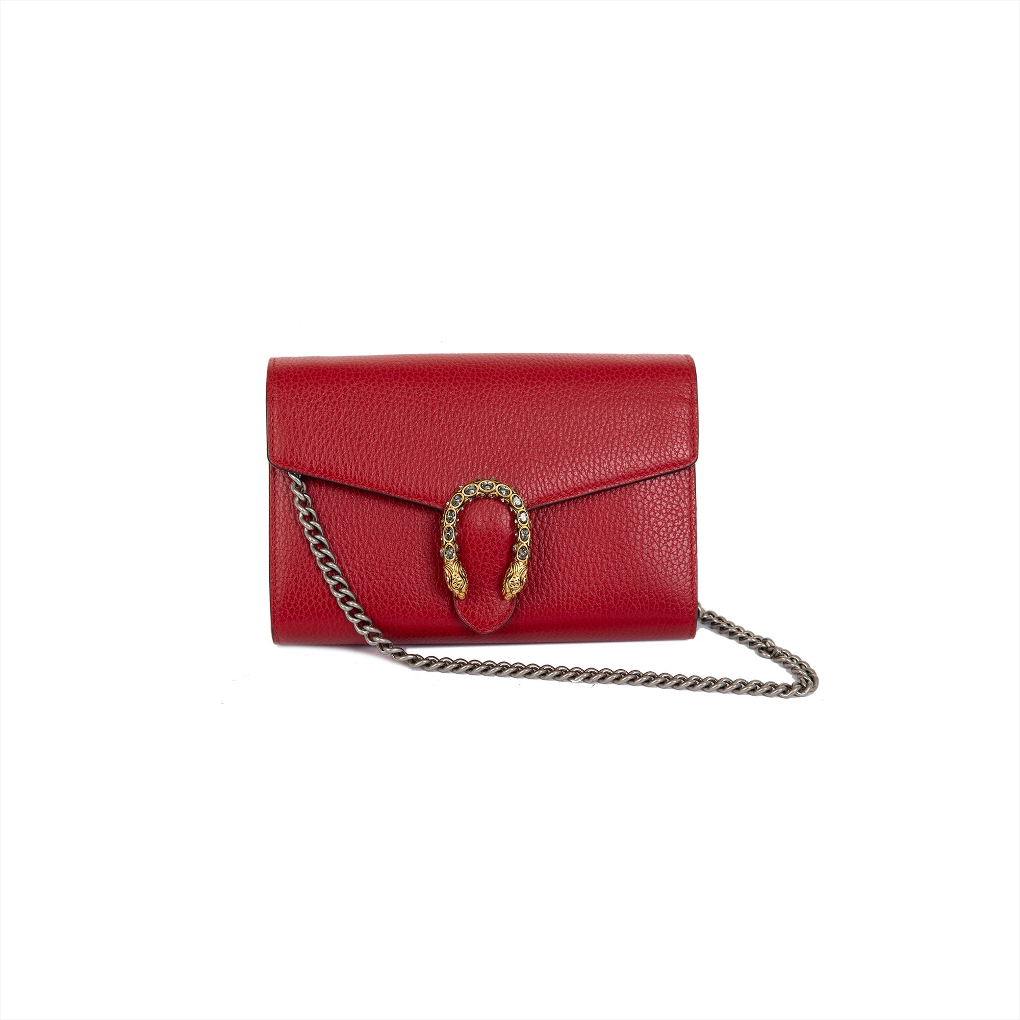 Gucci Dionysus Mini Leather Chain Wallet