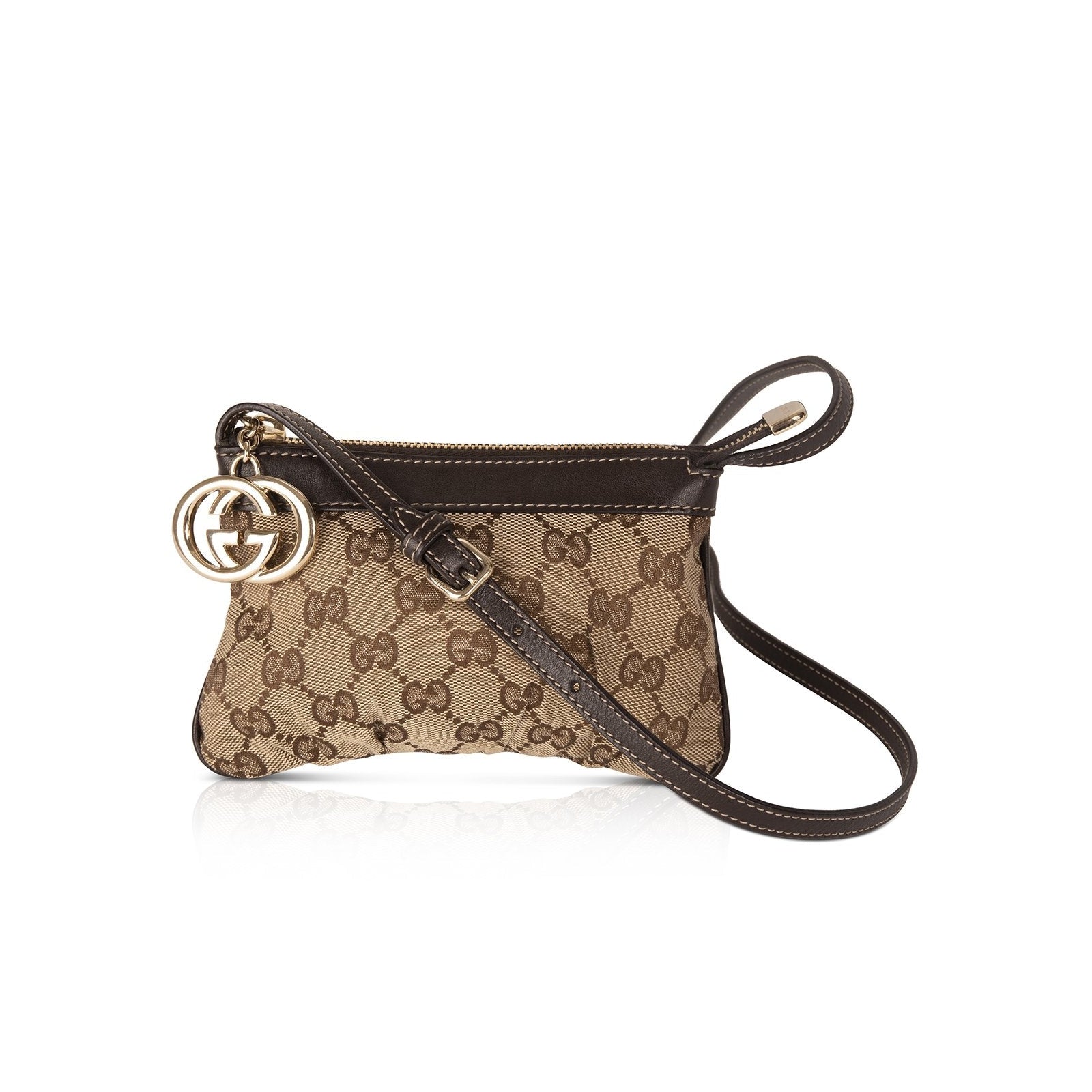 Gucci GG Canvas Charm Sling Pochette