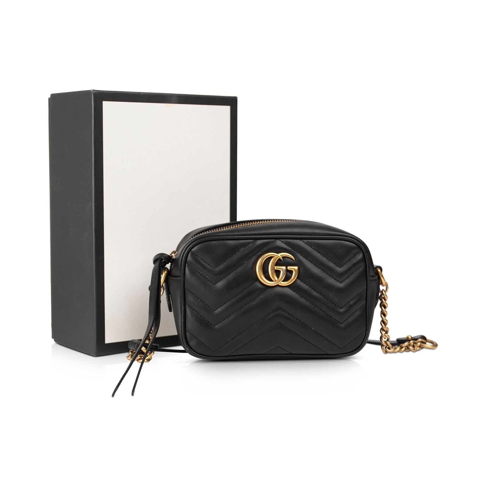 Gucci GG Marmont Matelasse Mini Chain Bag w/ Box – Oliver Jewellery
