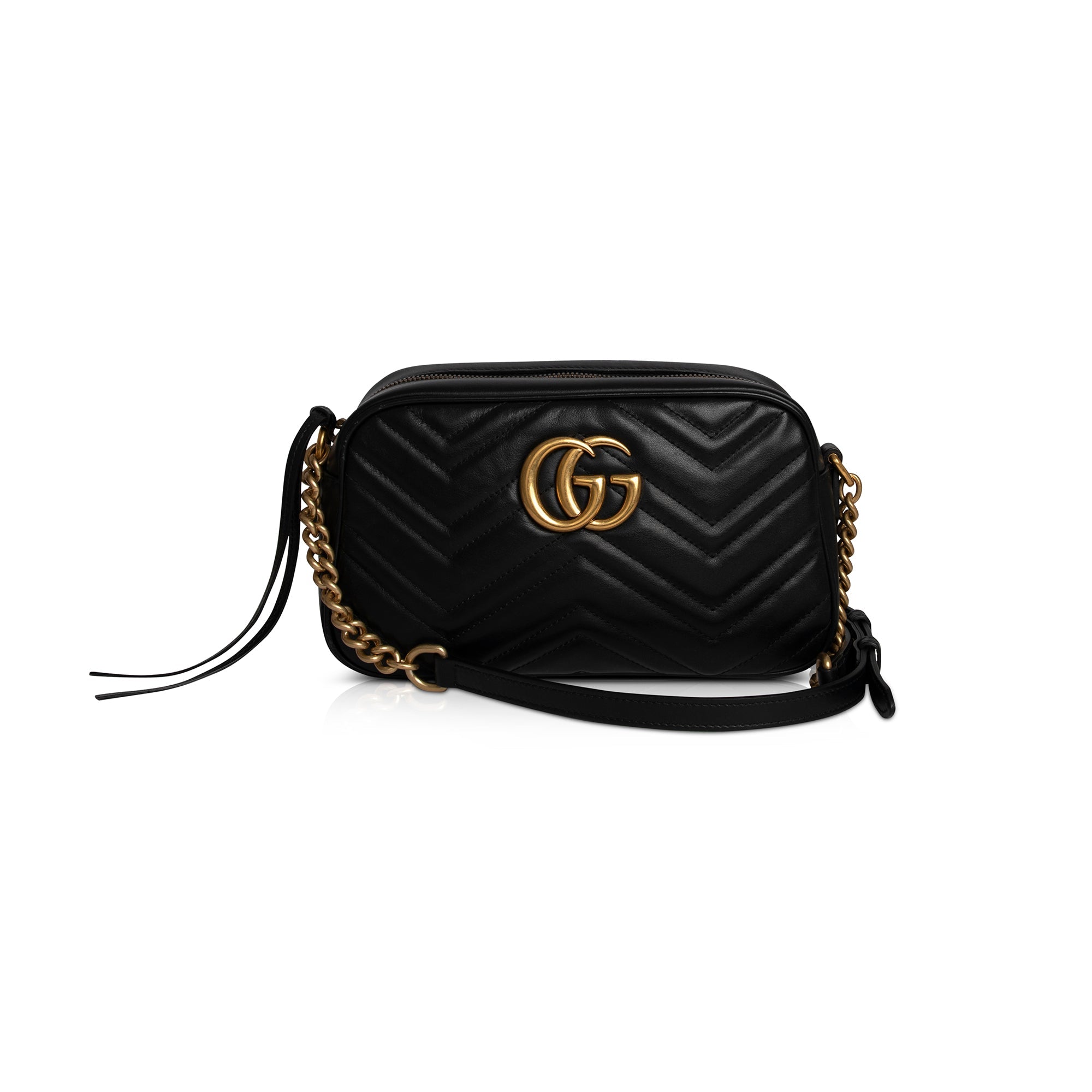 Gucci mini GG Marmont crossbody bag - Black