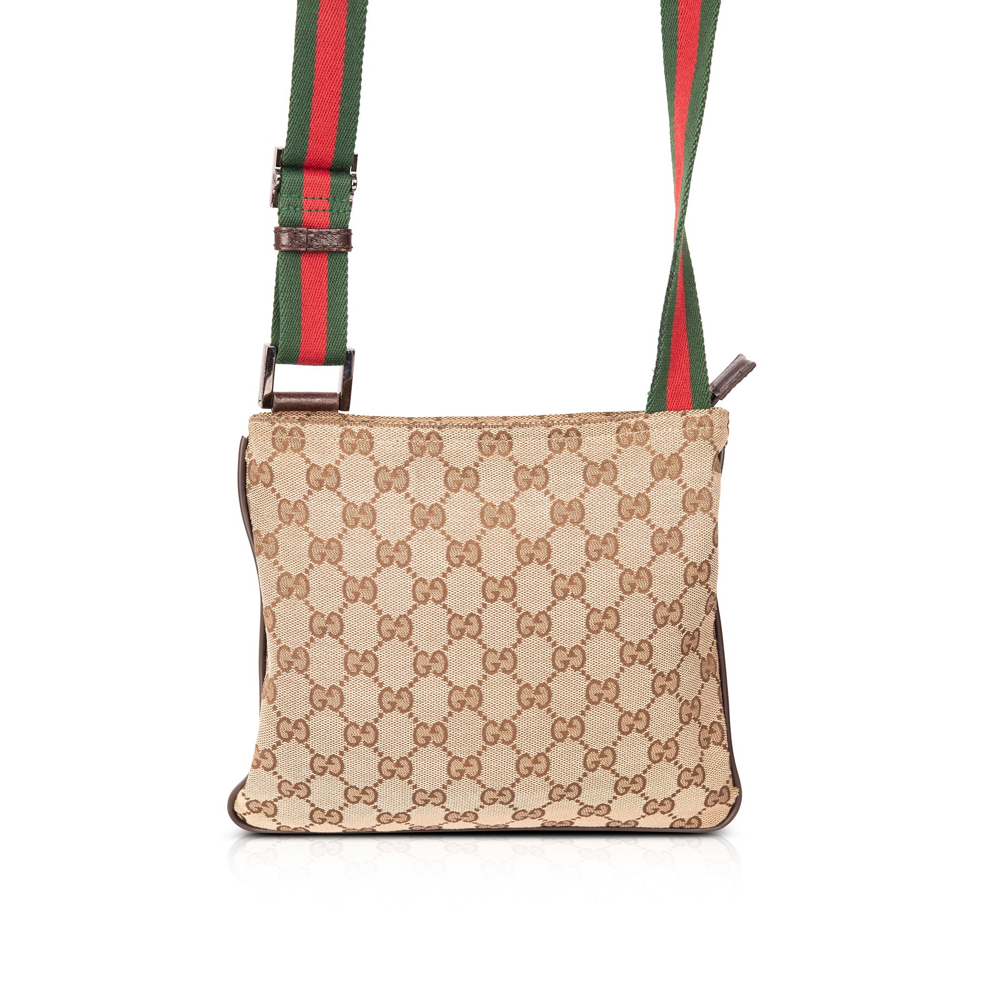 GUCCI GG Monogram Canvas Web Small Messenger Bag Beige 146309-US