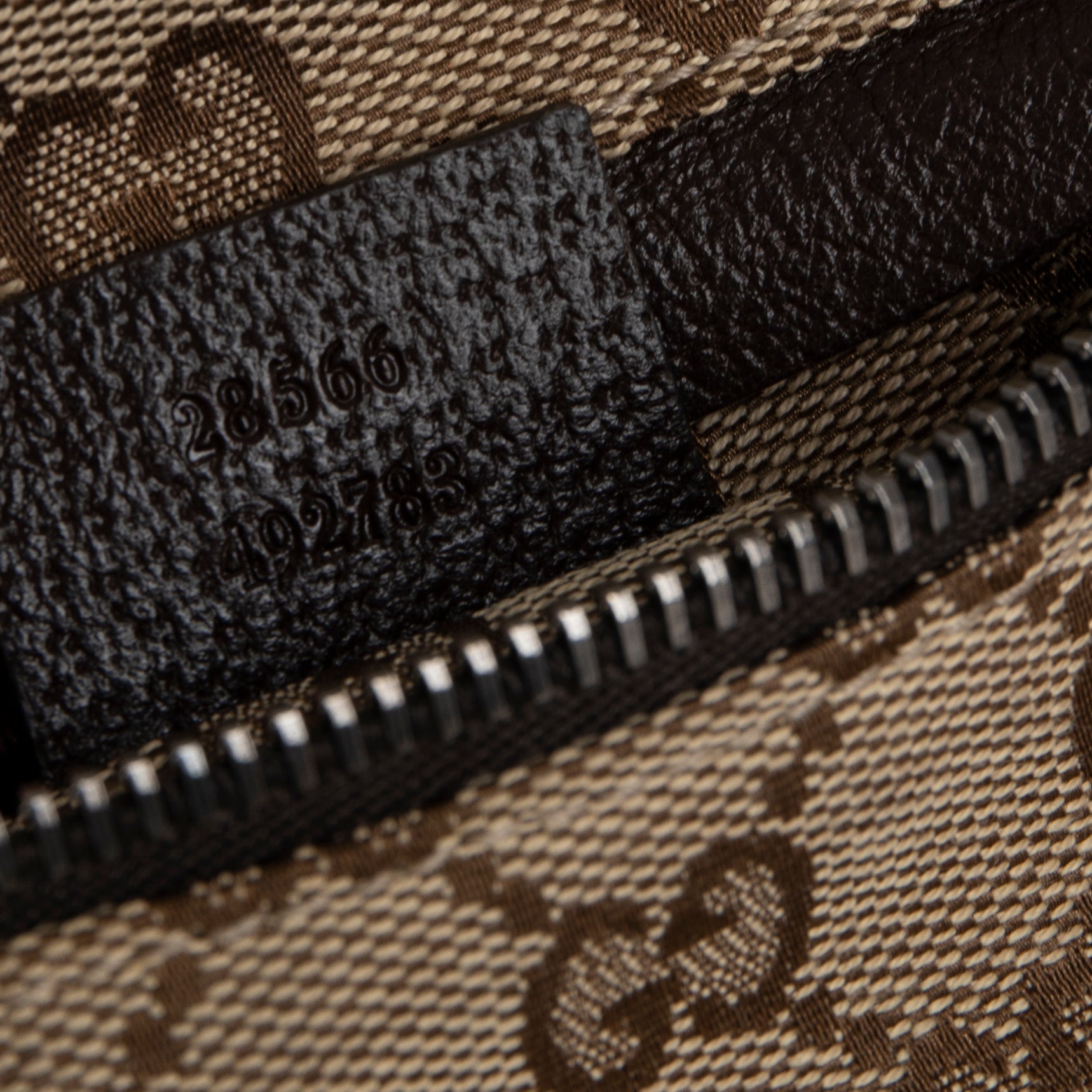 Gucci Vintage Double Belt Bag GG Canvas Small Black 1522884