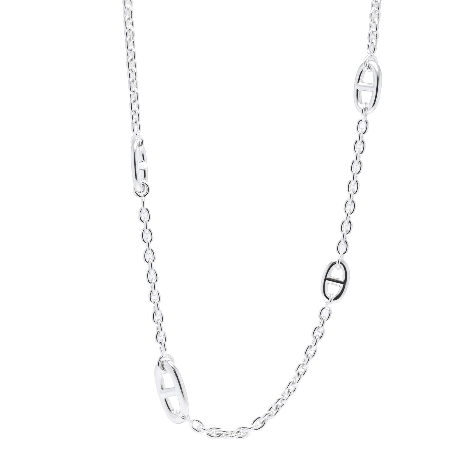 Hermes Sterling Silver Farandole Long Necklace – Oliver Jewellery