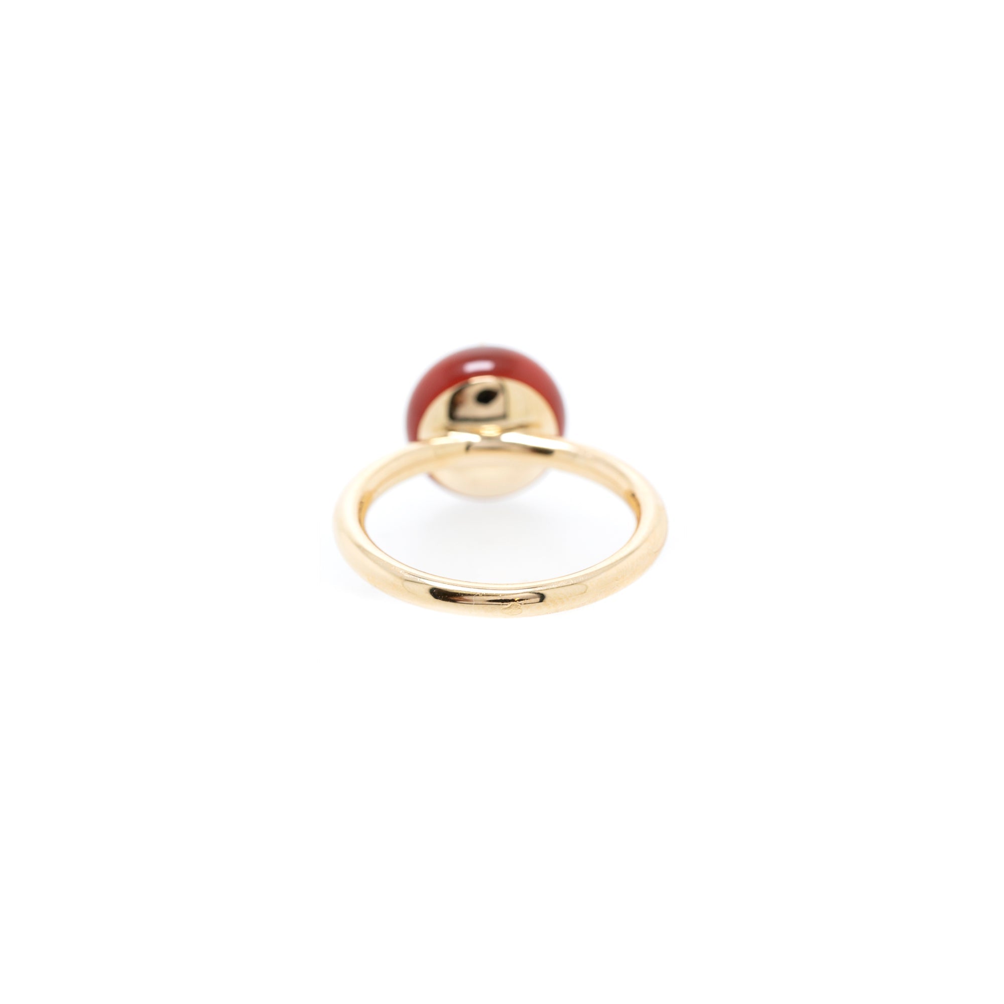 Louis Vuitton 18k Yellow Gold Carnelian and Diamond B Blossom Ring Size  6.5/53 - Yoogi's Closet