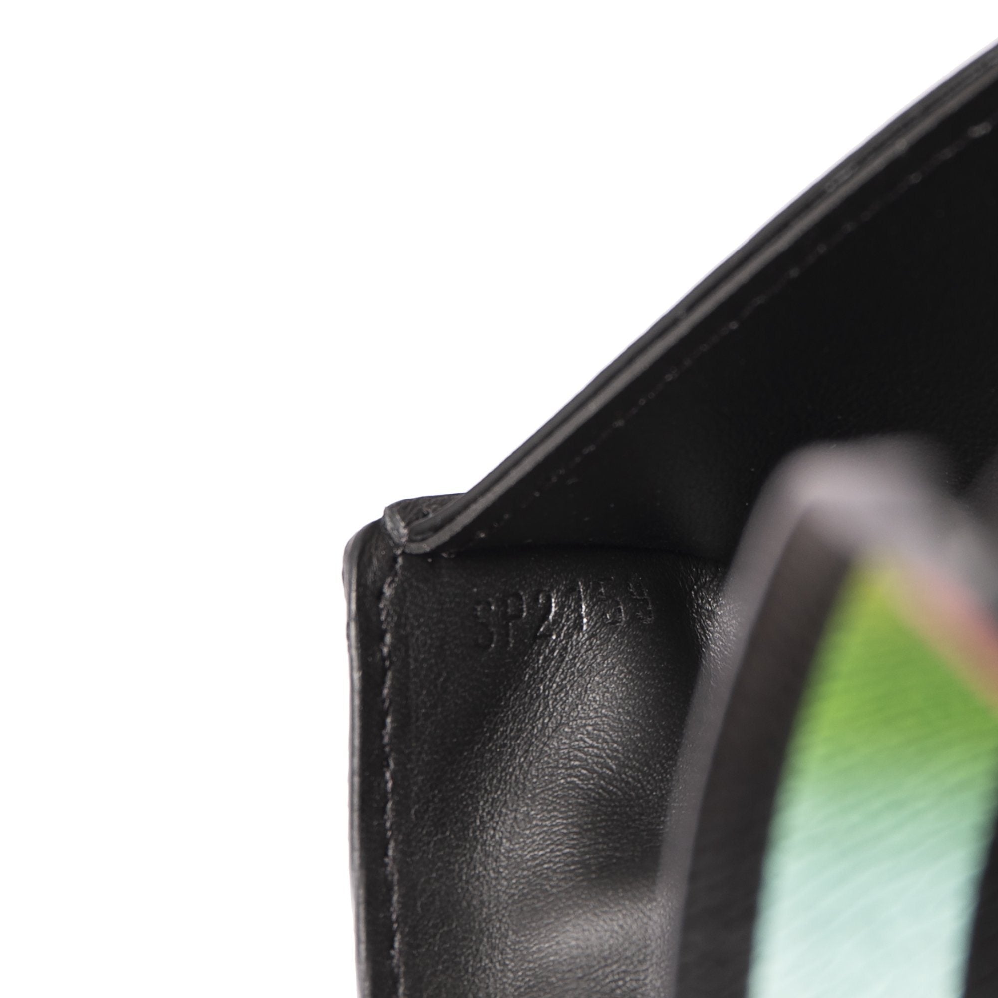 Louis Vuitton Slender Wallet Rainbow Taiga Leather Black 6541714