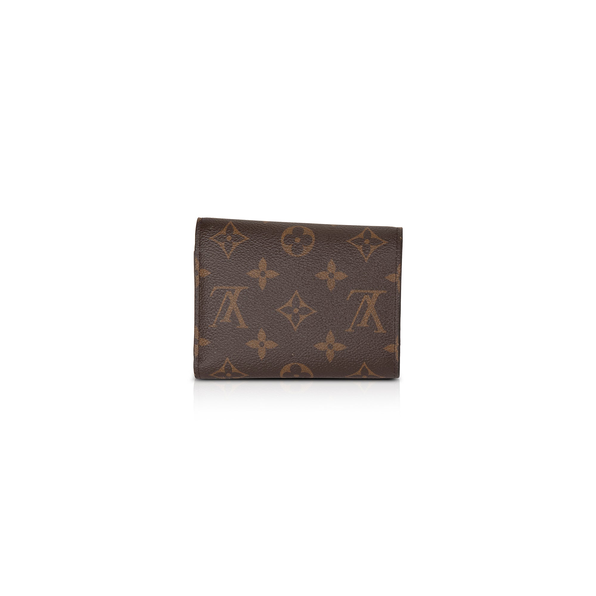 Louis Vuitton Brown Monogram Coated Canvas Victorine Wallet Gold Hardware, 2020 (Very Good), Womens Handbag