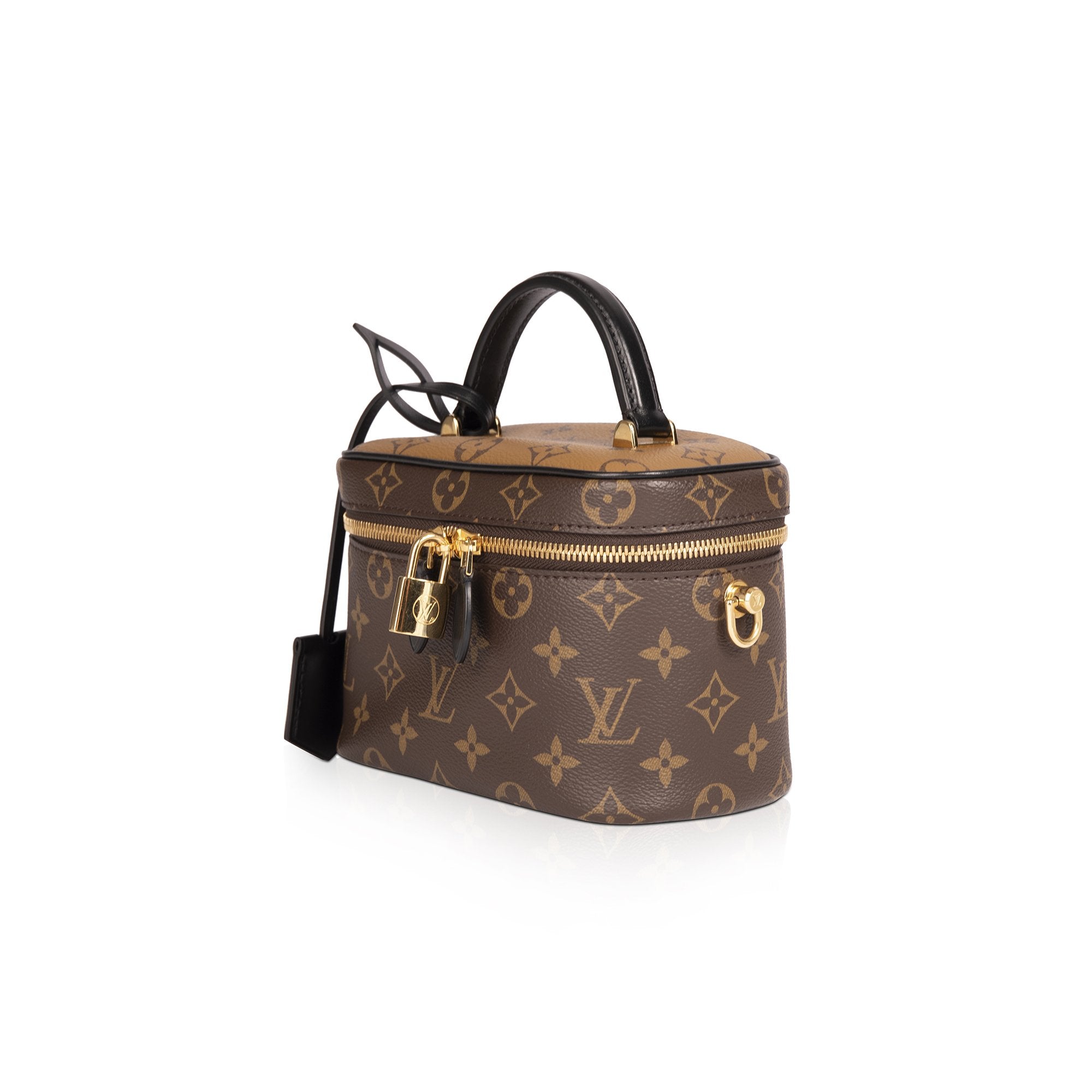 Louis Vuitton Vanity PM Brown Canvas Coated Reverse Monogram Receipt