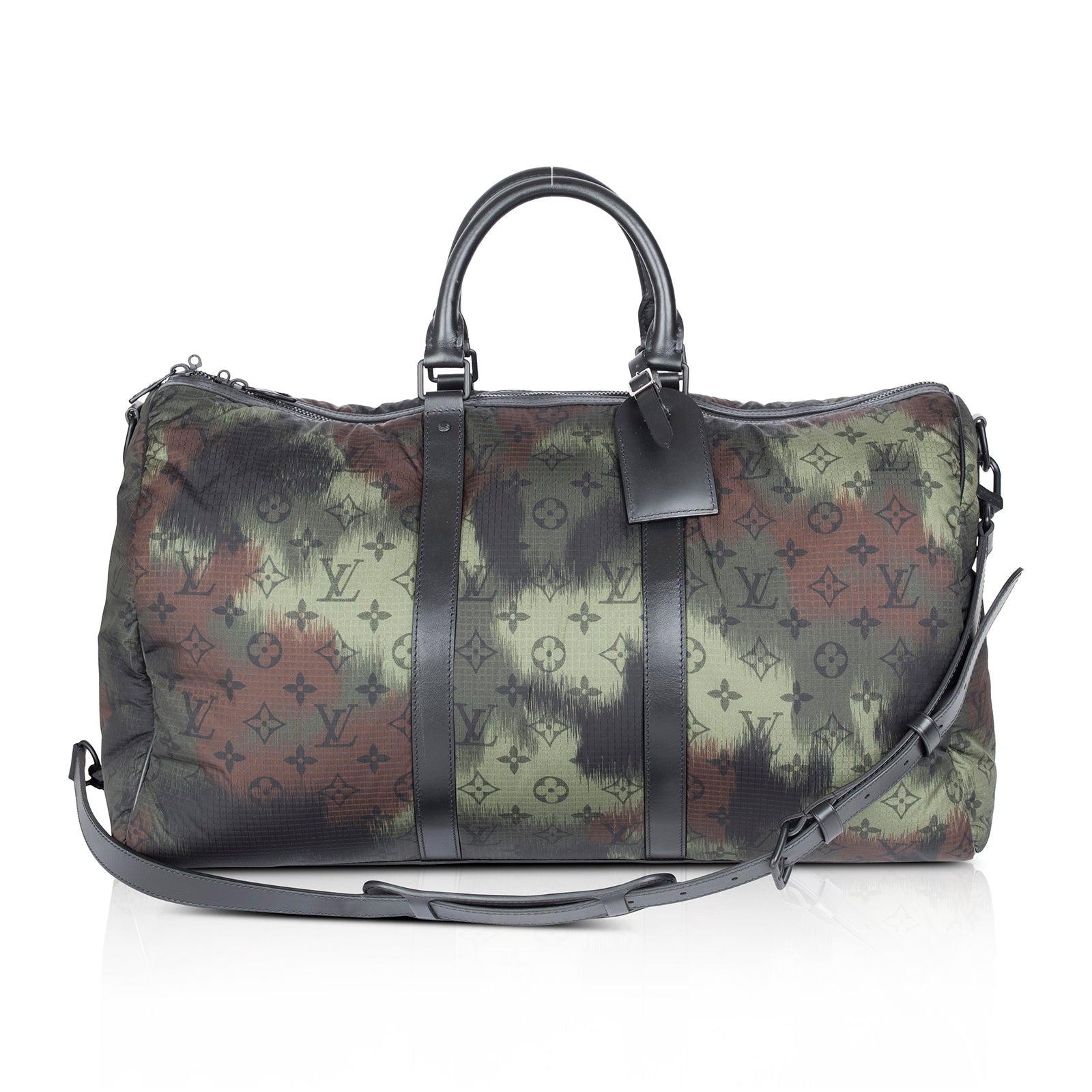 Louis Vuitton Virgil Abloh Green and Brown Monogram Camouflage Nylon  Backpack