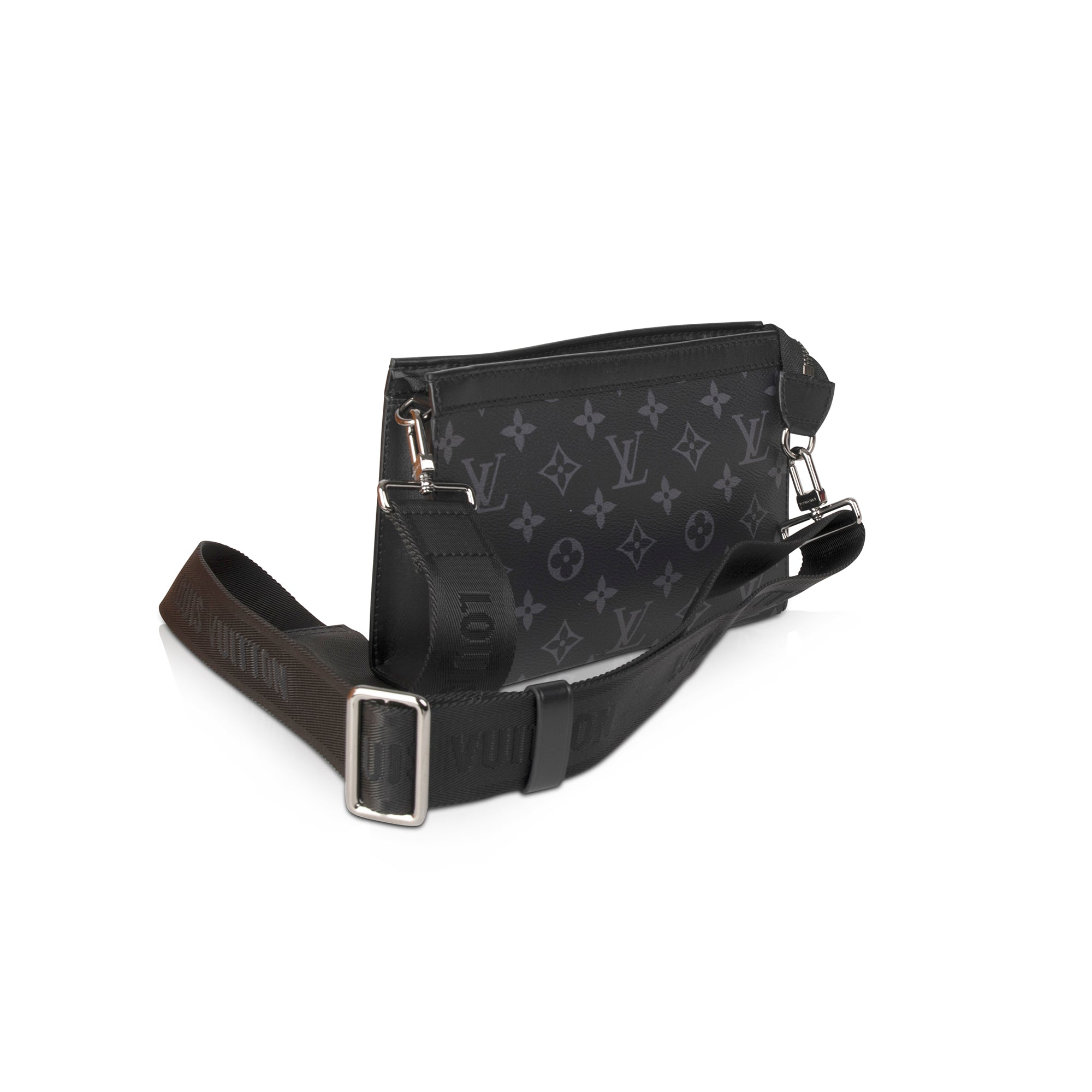 Louis Vuitton Black Monogram Shadow Leather Gaston Wearable Wallet Black Hardware, 2021-2022 (Like New), Handbag
