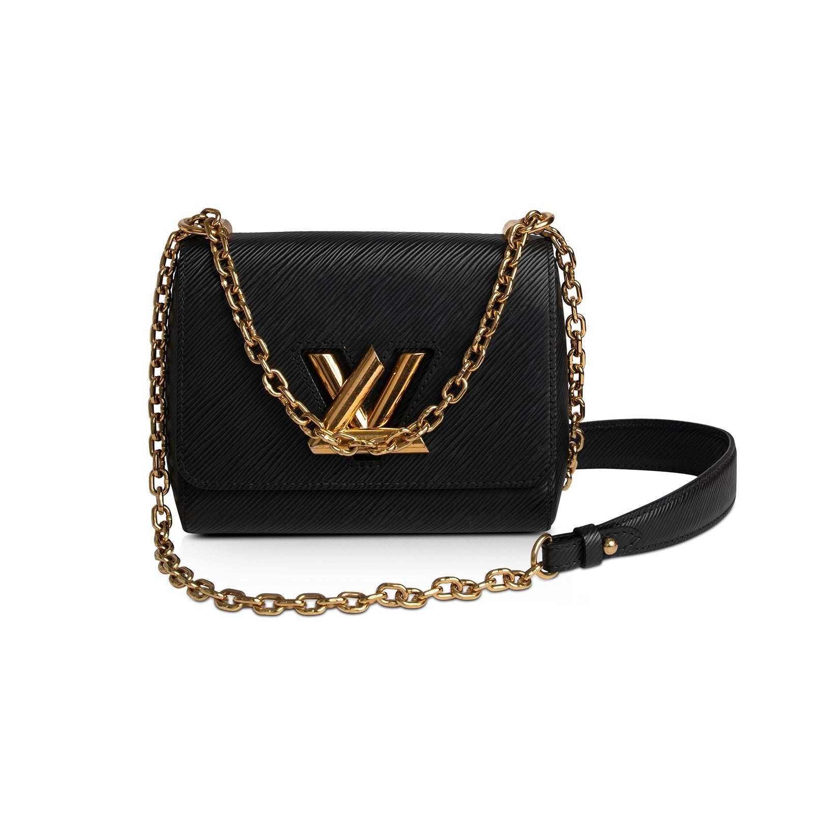 Louis Vuitton Black EPI Leather Twist PM Shoulder Bag