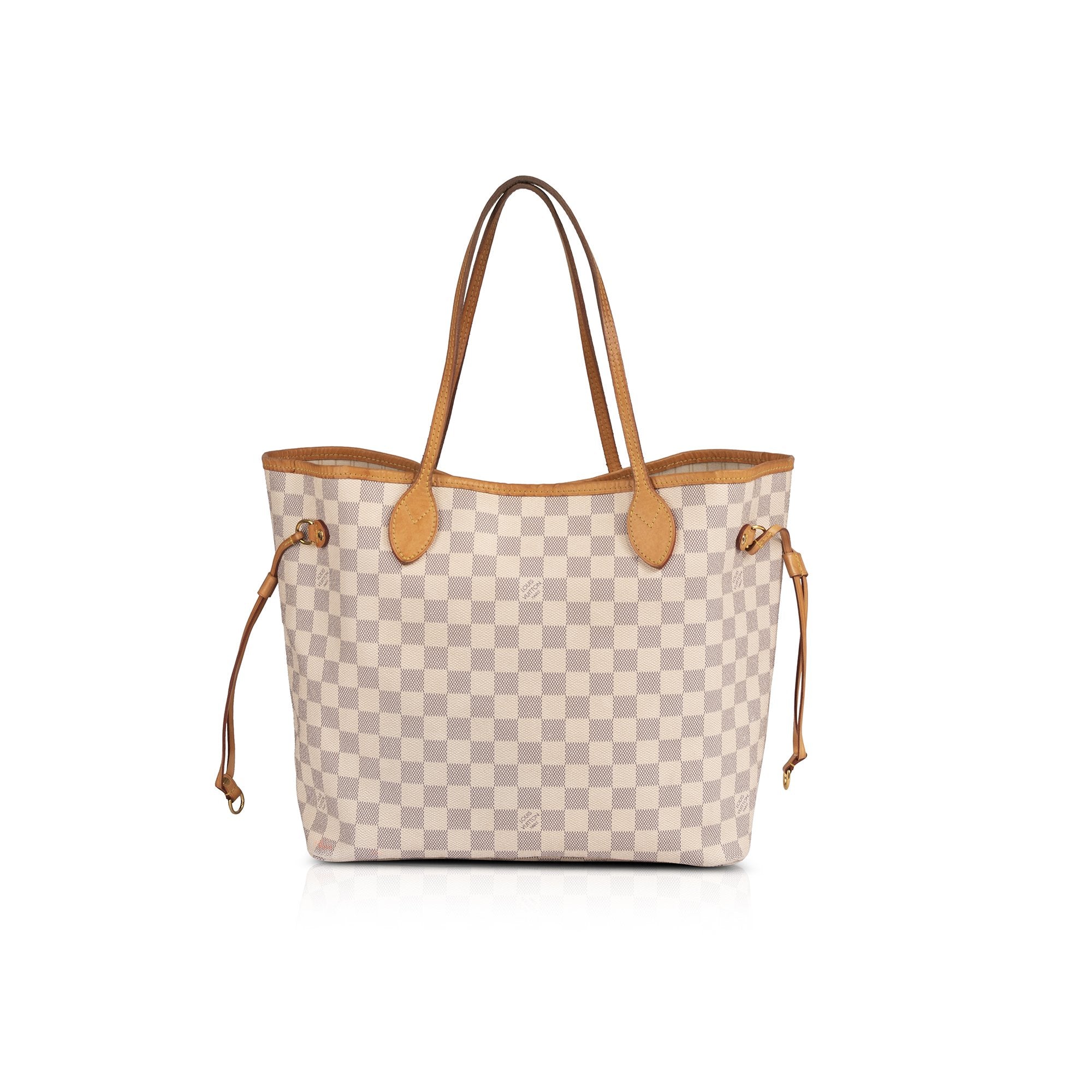 LOUIS VUITTON NEVERFULL MM with POUCH Beige SD0117