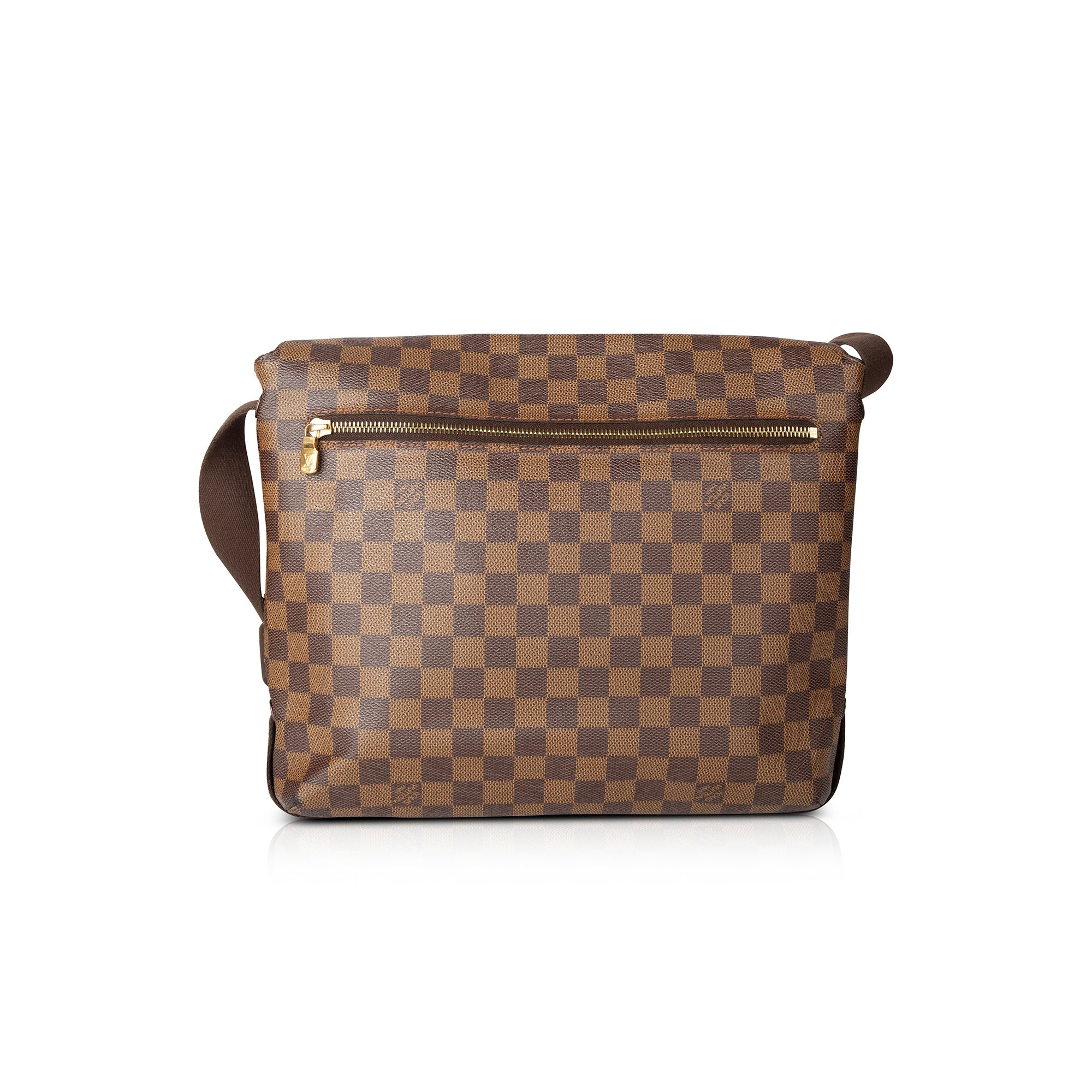 Brown Louis Vuitton Damier Ebene Brooklyn MM Crossbody Bag