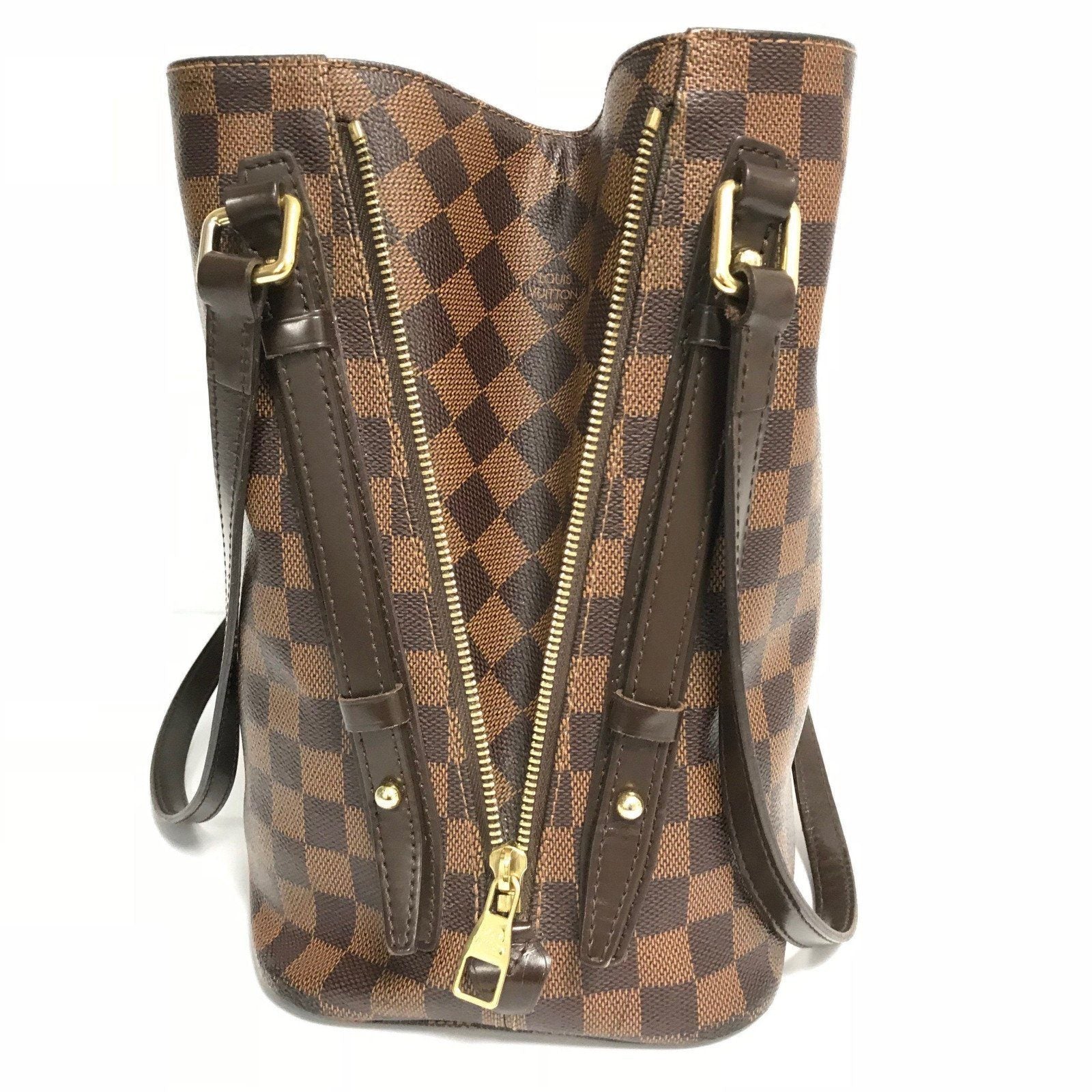 Louis Vuitton Damier Ebene Canvas and Leather Cabas Rivington GM Bag Louis  Vuitton