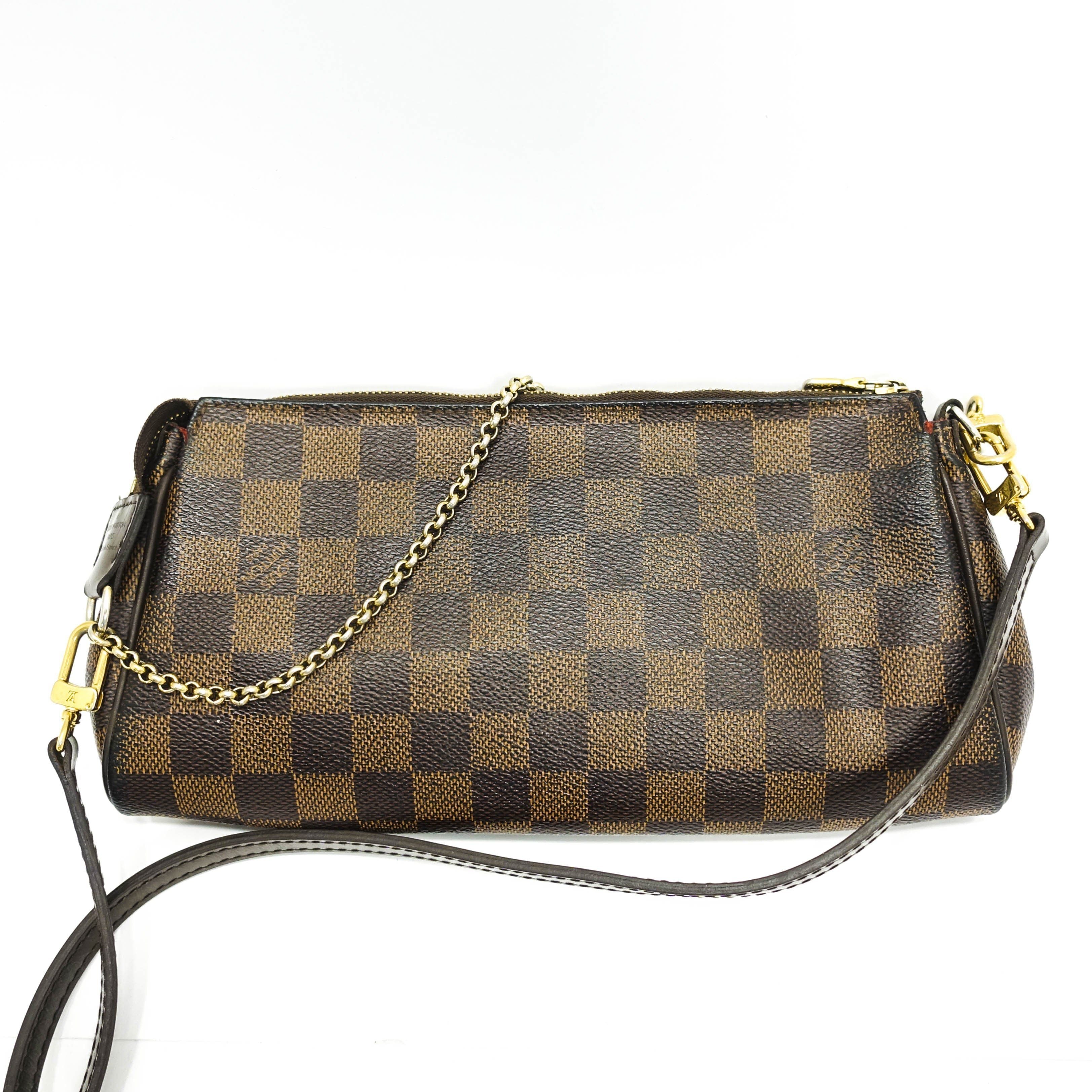 Louis Vuitton Eva Clutch Damier Ebene Handbag – Oliver Jewellery