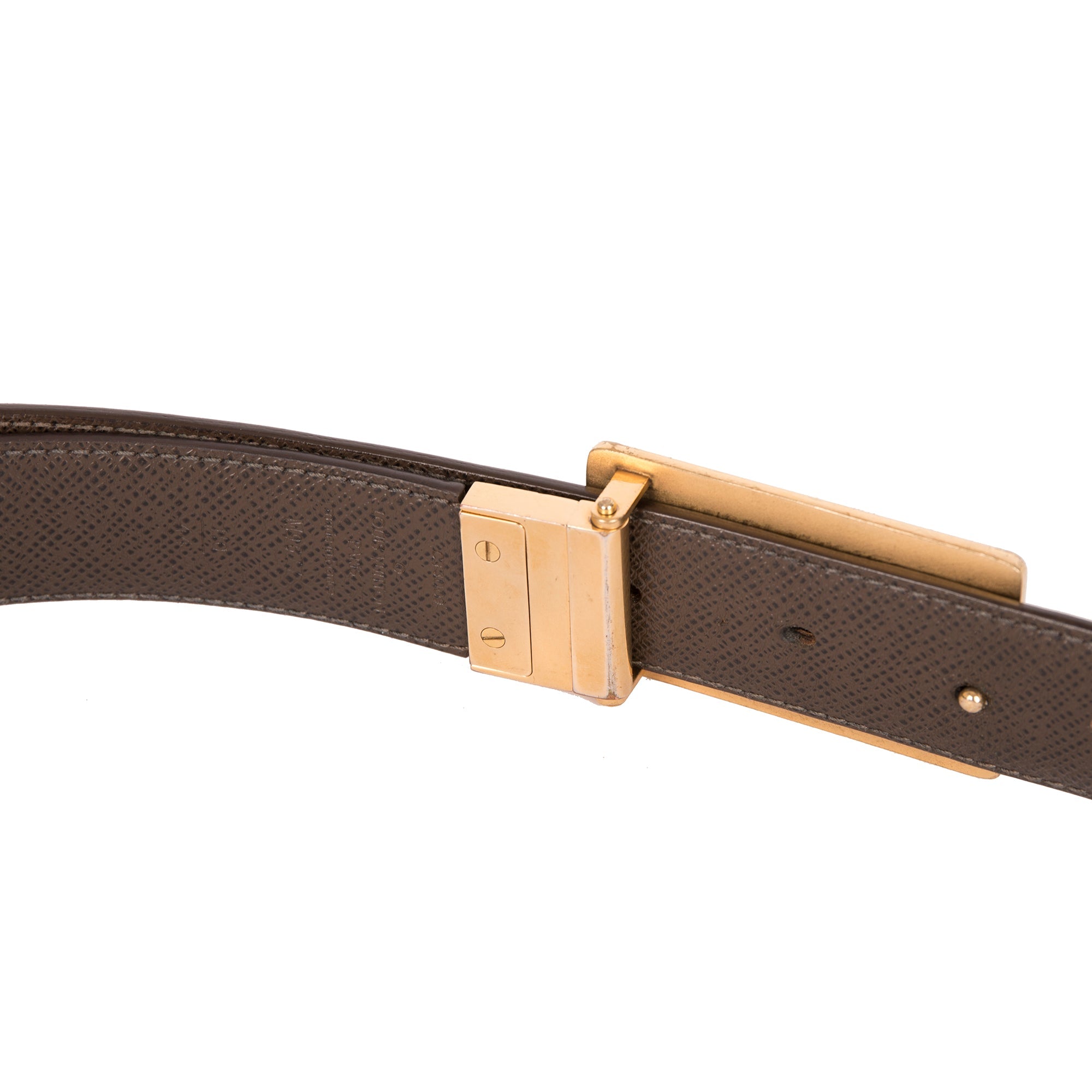 Louis Vuitton Damier Ebene Inventeur Reversible 35MM Belt – Oliver