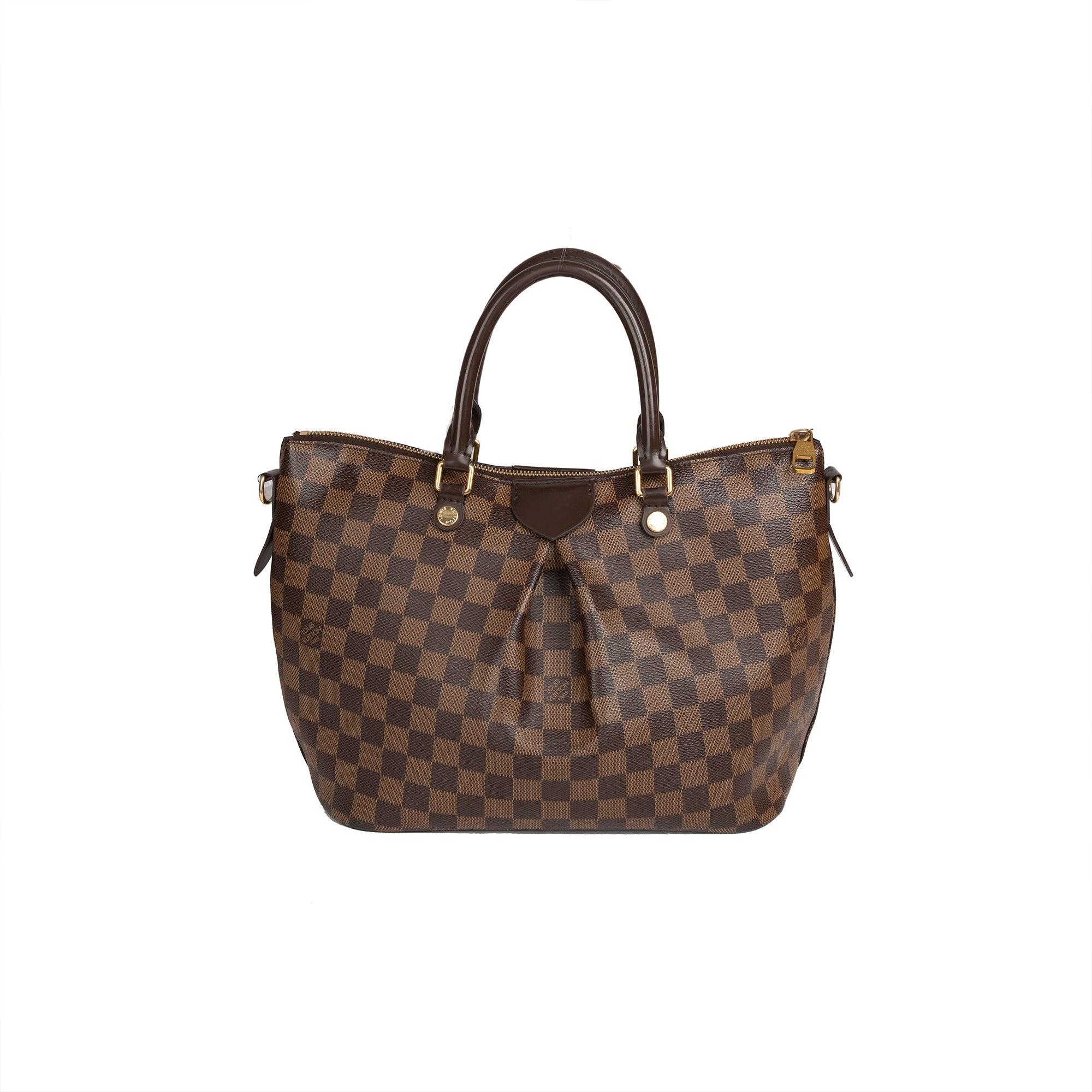 Louis Vuitton Siena Damier Ebene Shoulder Bag Brown