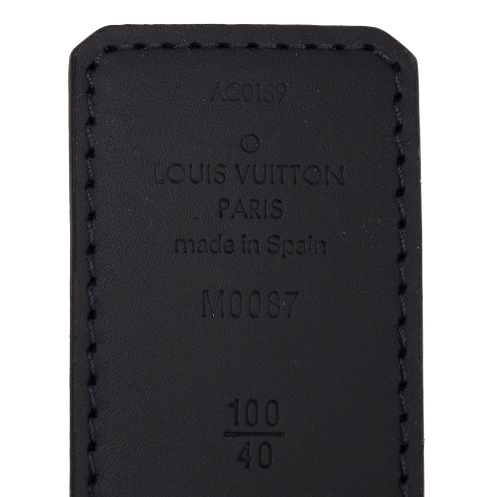Shop Louis Vuitton DAMIER COBALT Lv Initiales 40Mm Reversible Belt