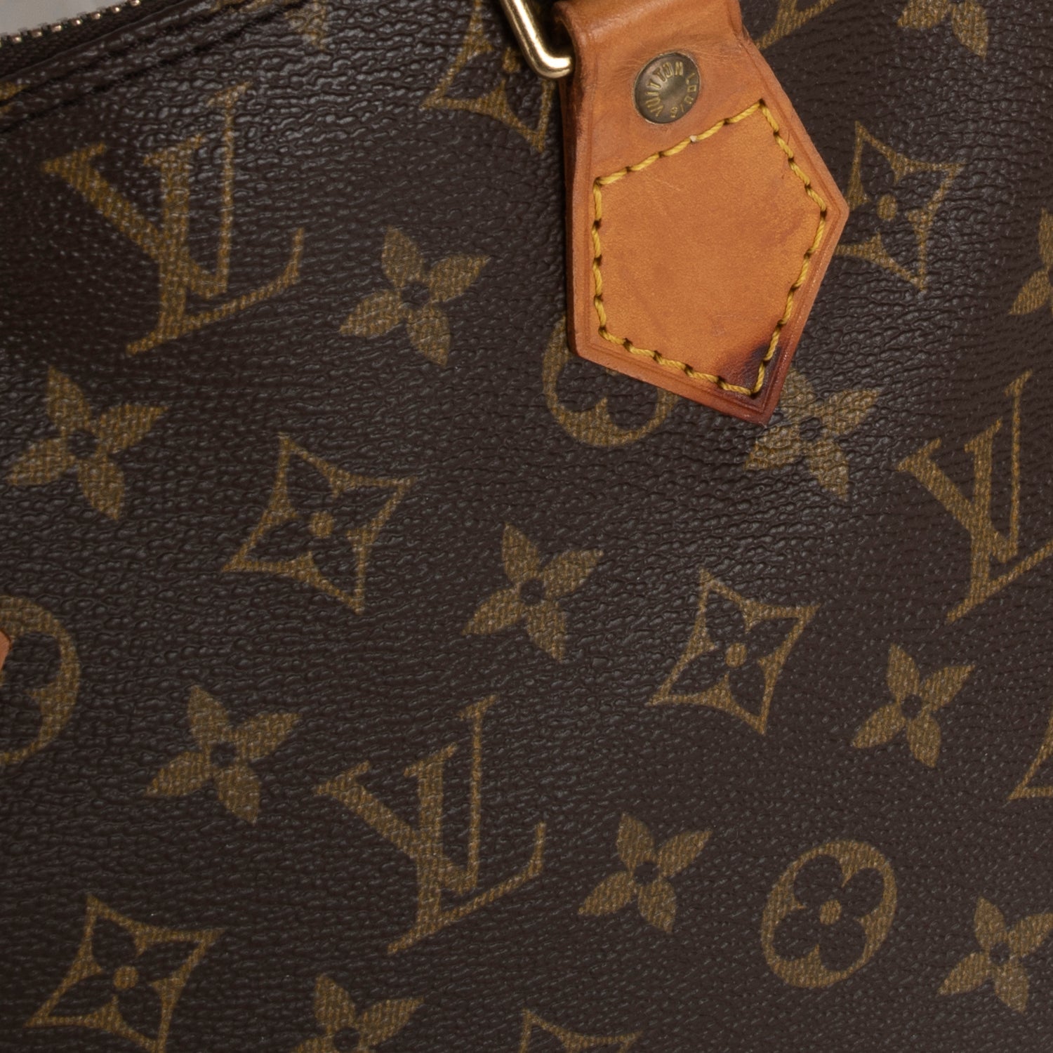 Louis Vuitton Brown, Pattern Print Monogram Alma PM