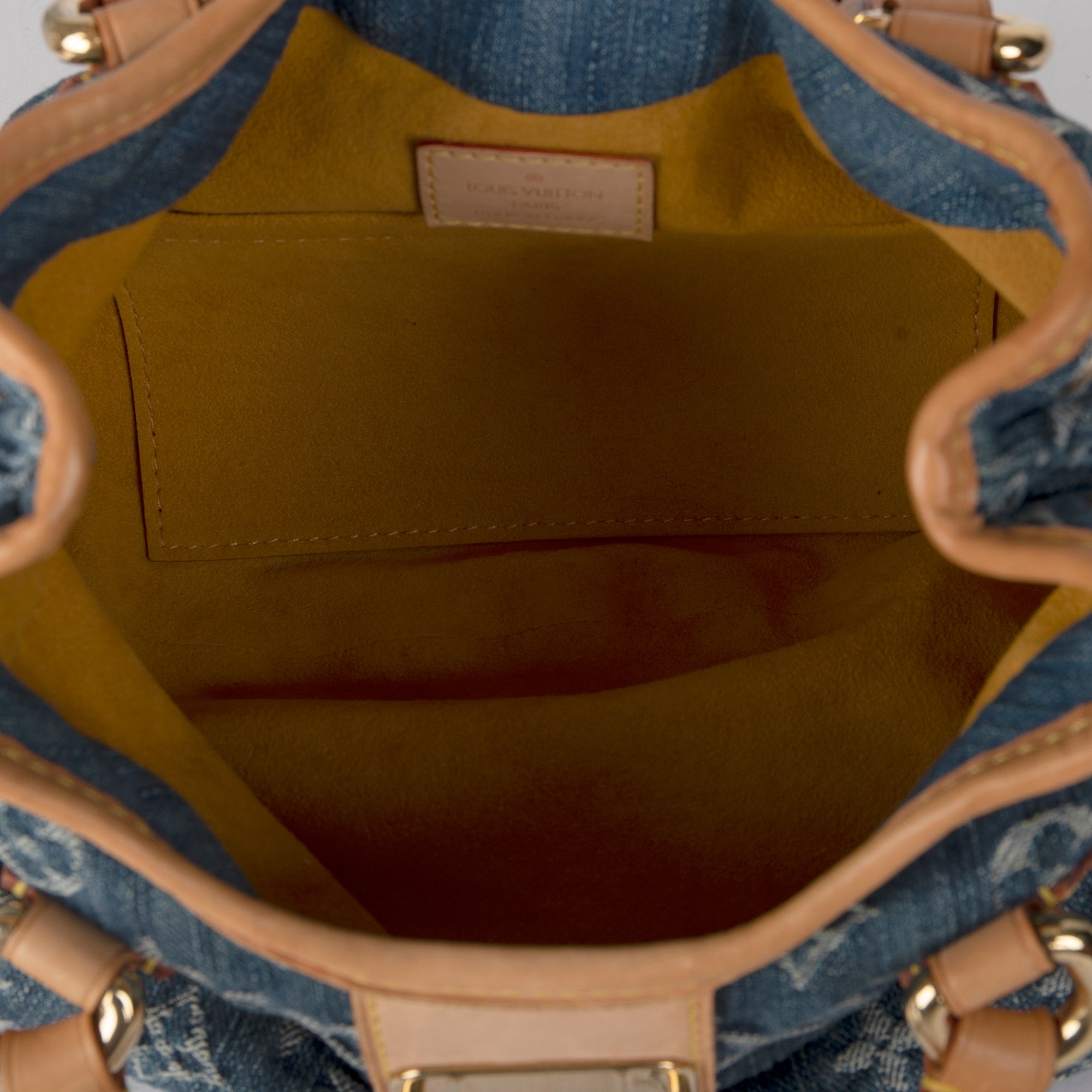 Louis Vuitton Denim Monogram Mini Pleaty Bag at 1stDibs
