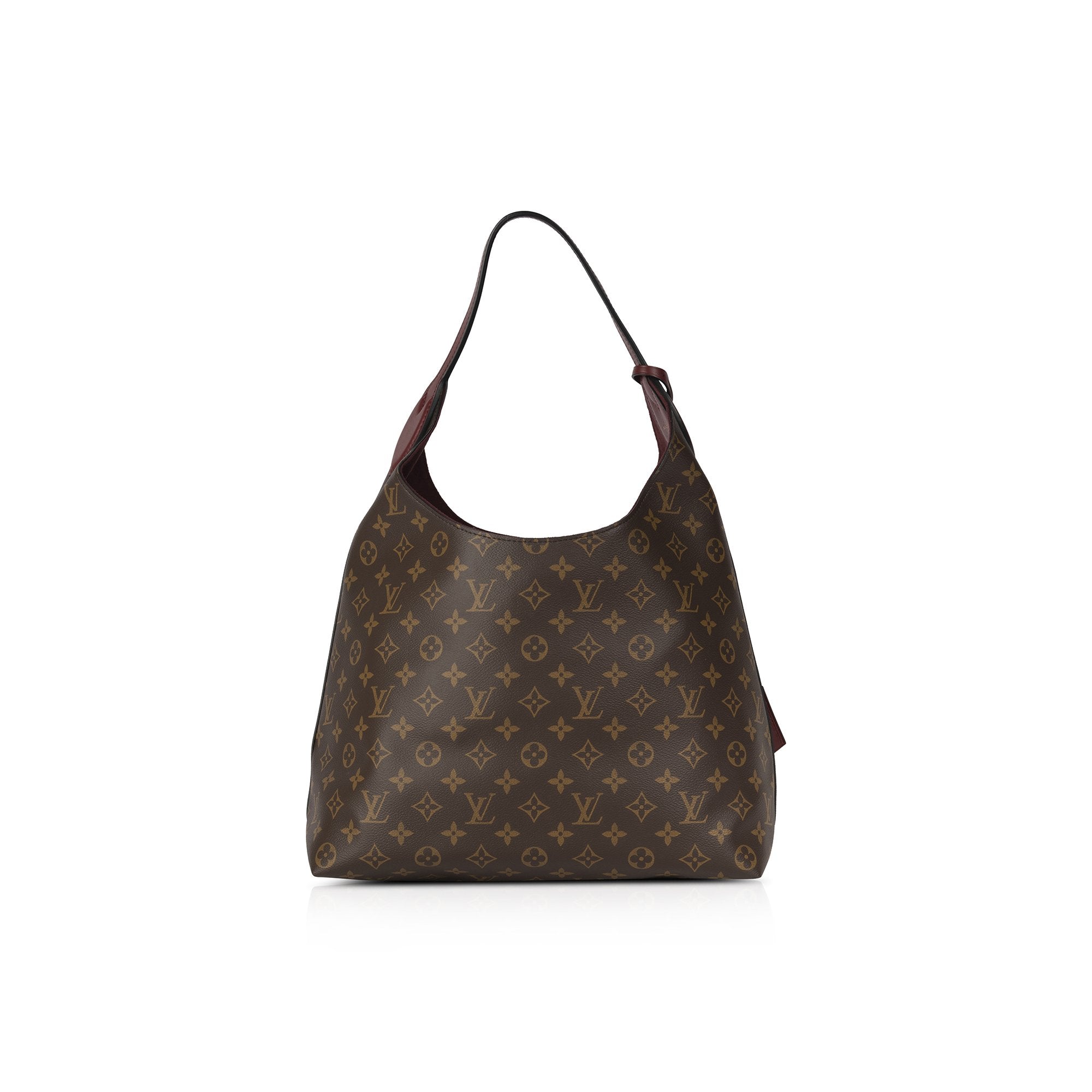 LOUIS VUITTON Flower Hobo Monogram Canvas Shoulder Hobo Bag Brown - 25