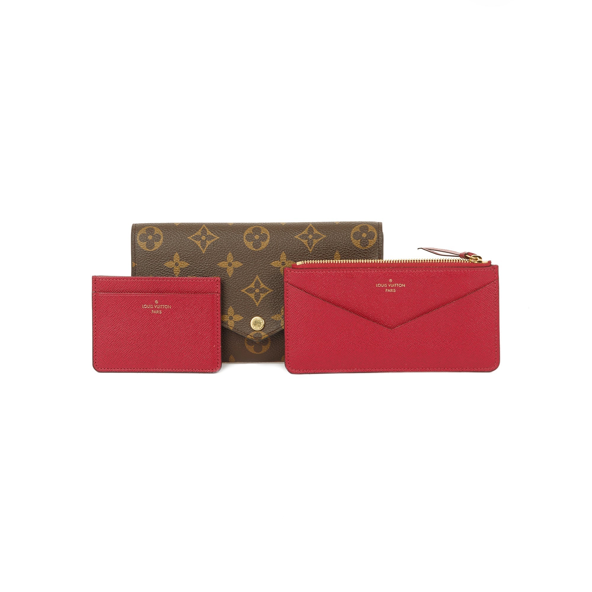 Louis Vuitton Jeanne Wallet Card Holder Insert Fuchsia in Coated