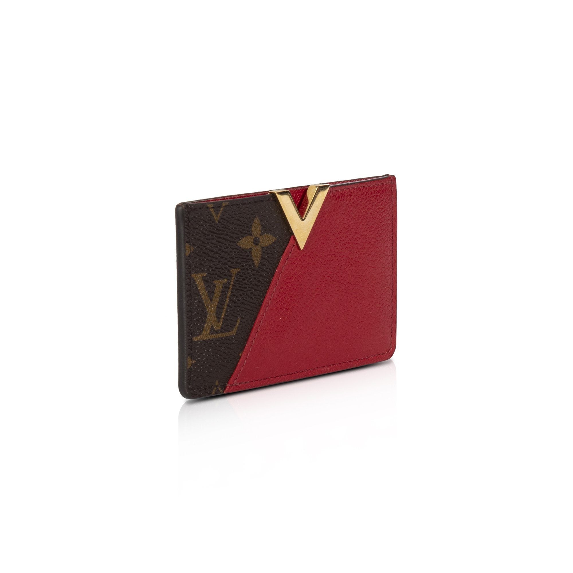 Louis Vuitton Kimono Card Holder Case Wallet Monogram Red