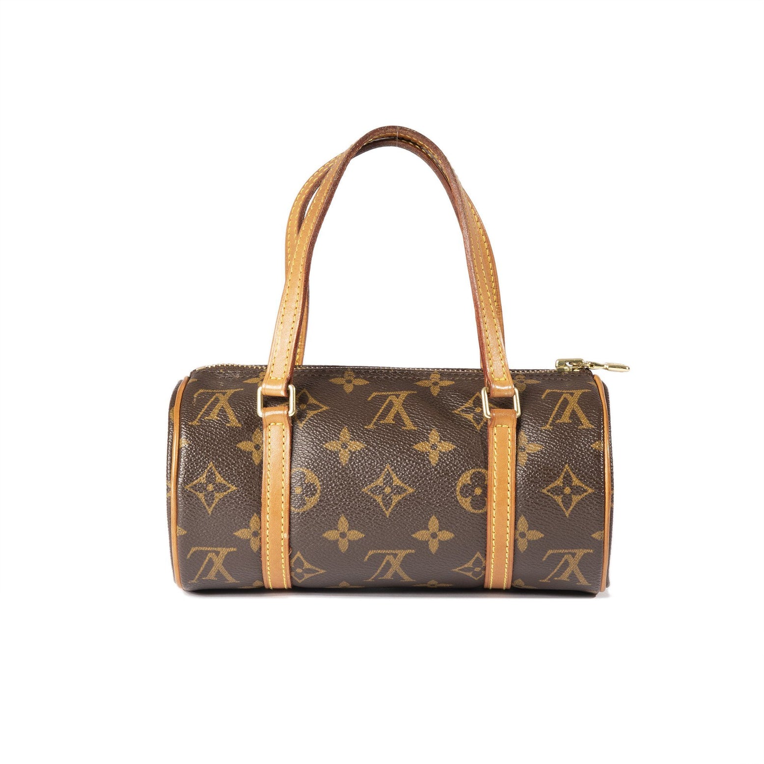 Vintage 1970s Louis Vuitton Monogram Canvas Leather Mini Papillon