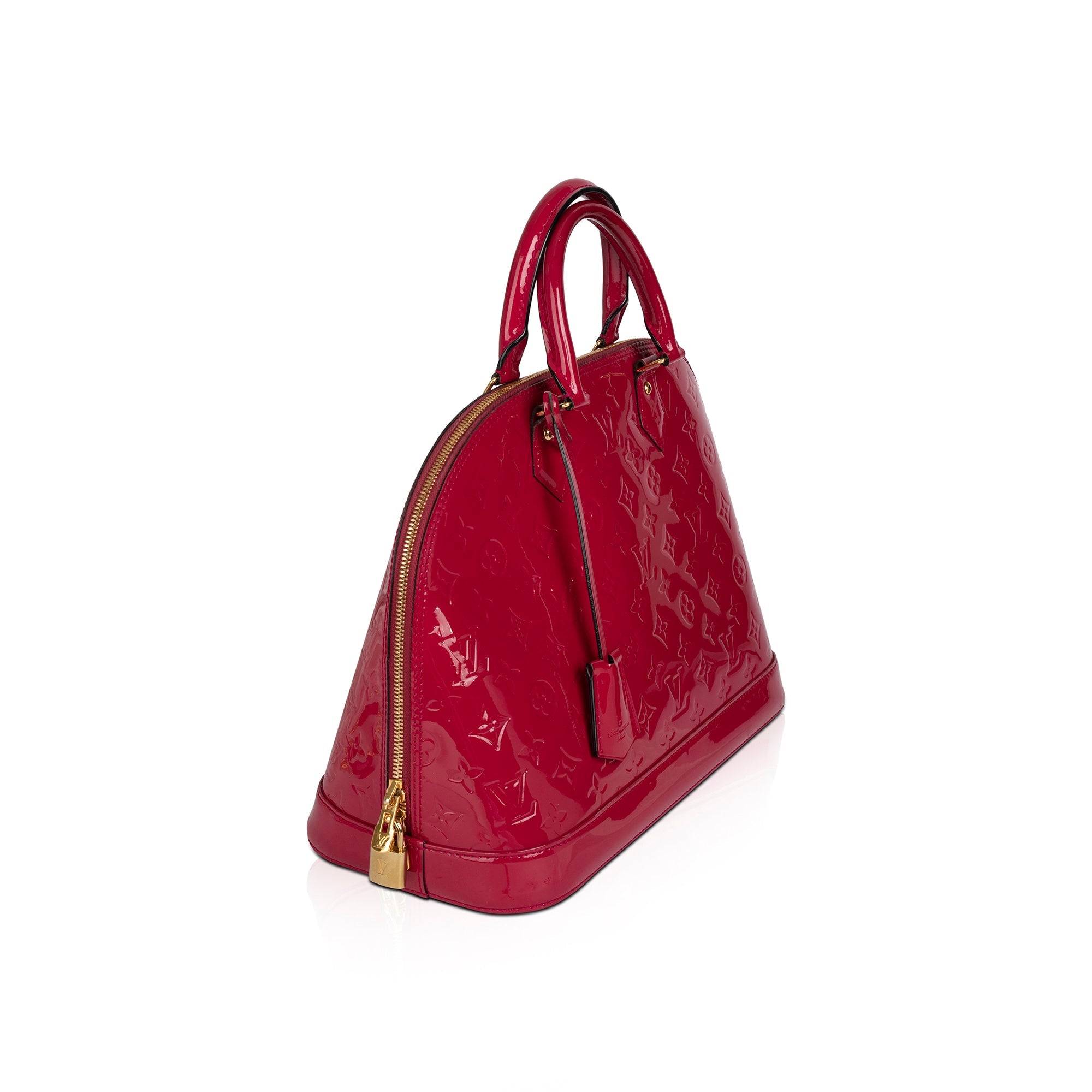 Louis Vuitton Monogram Vernis Alma mm Red