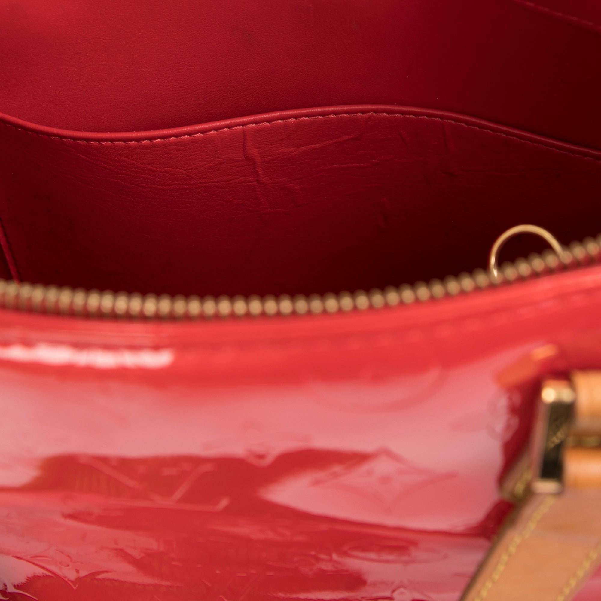 Louis Vuitton - Houston Monogram Vernis Leather Red